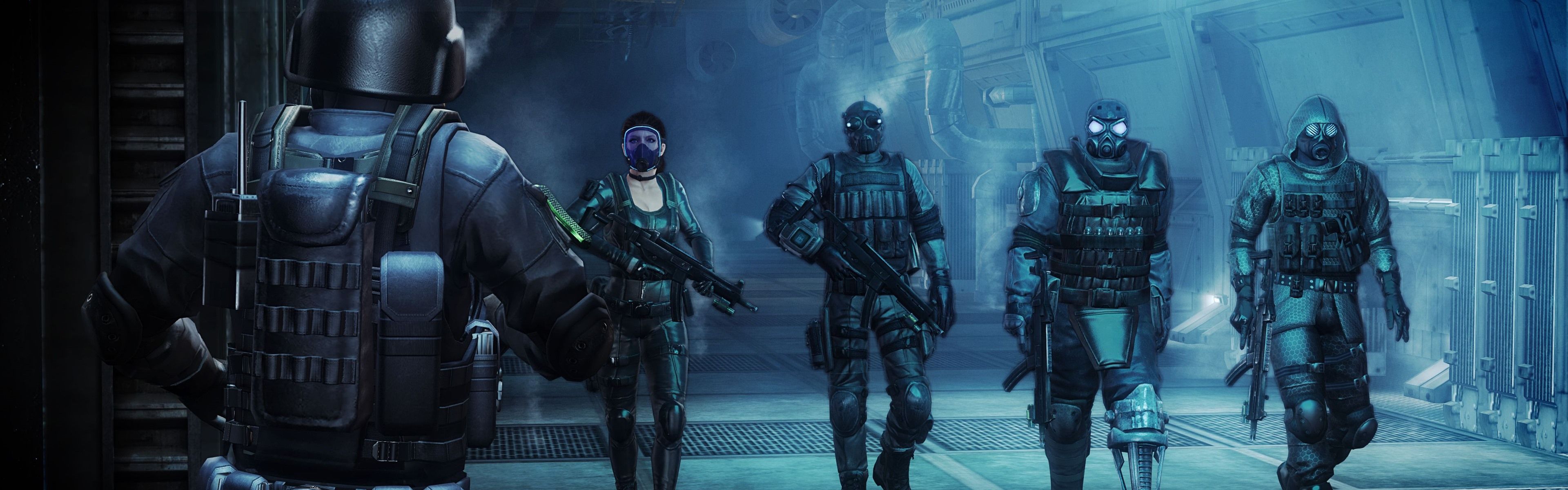 3840x1200 Wallpaper Resident Evil, soldiers, video game 3840x2160 UHD 4K Picture, Image