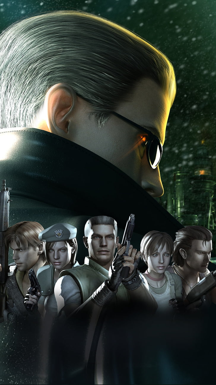 728x1294 HD wallpaper: Resident Evil The Umbrella Chronicle, video game application wallpaper
