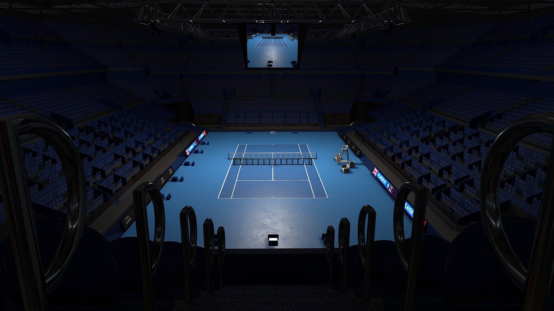 1920x1080 Indoor Tennis Stadium model by Studio Lab [cb0dc50]