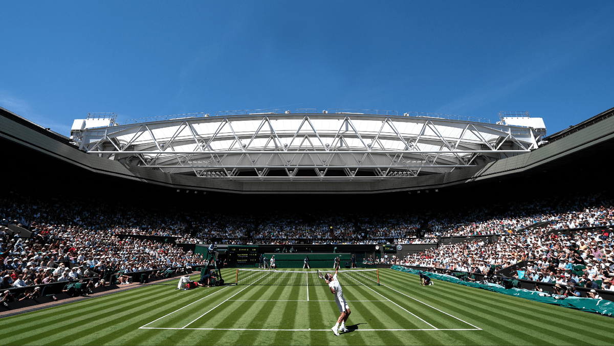 1200x677 Wimbledon Centre Court Tennis Wall Art Mural Photo Self Adhesive Wall Paper