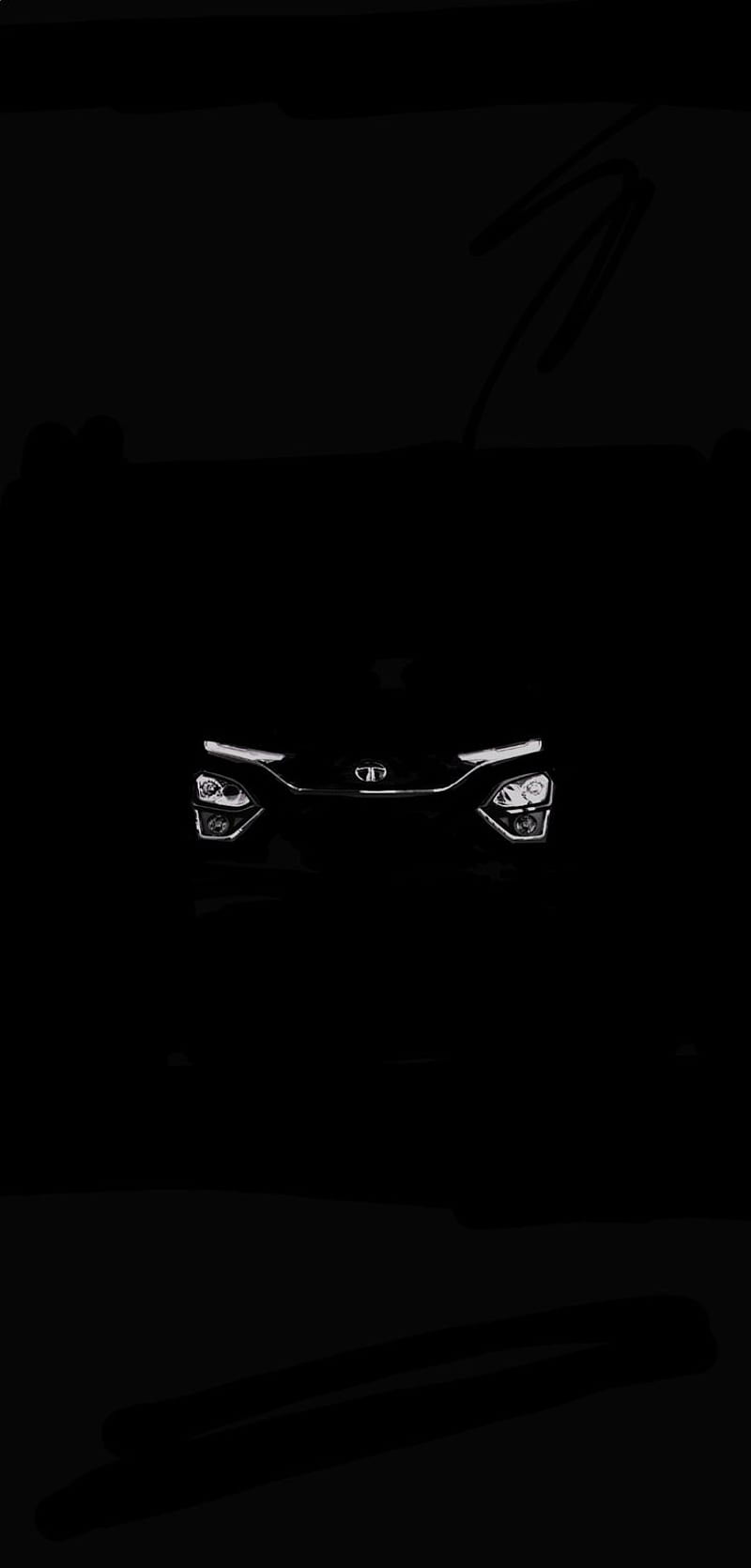 800x1671 Tata Harrier. Harrier, Full, Tata, Tata Harrier Black, HD phone wallpaper