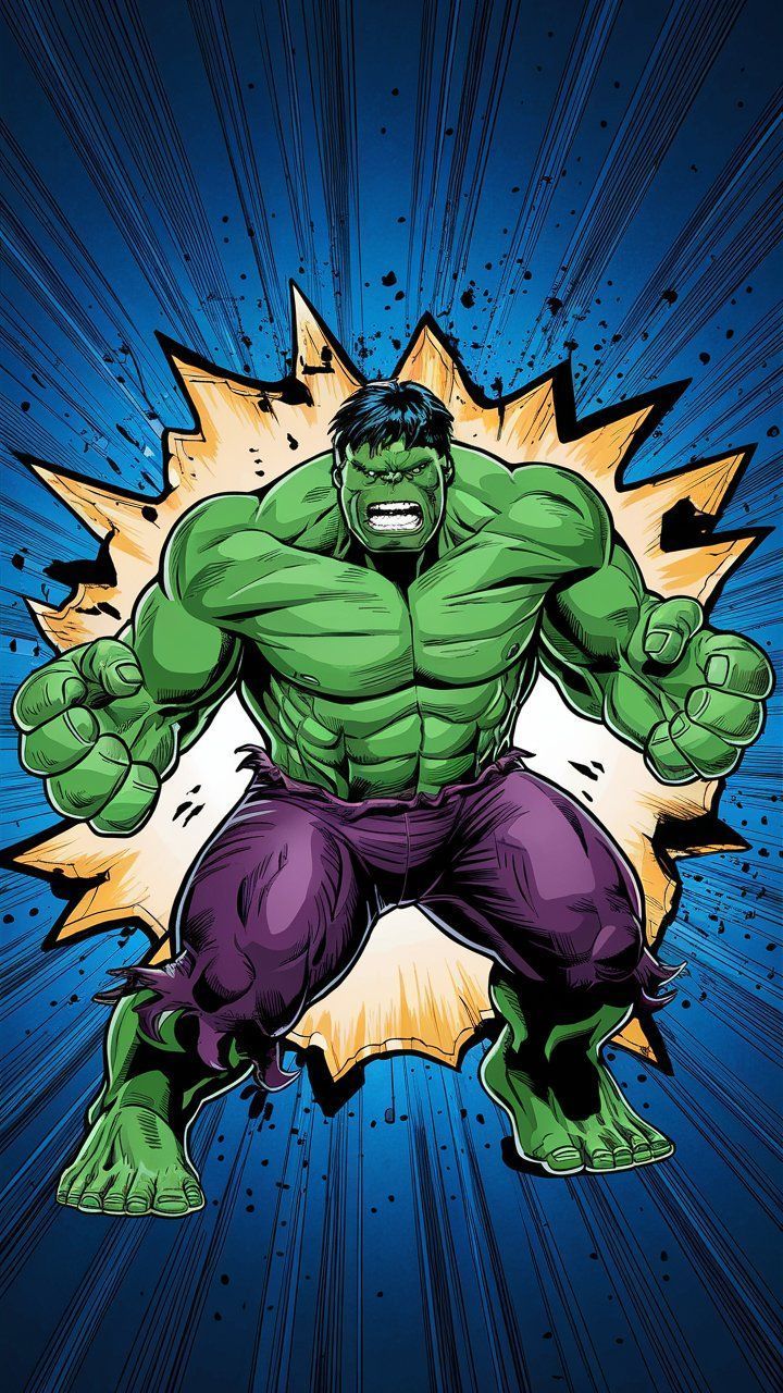 720x1280 Comic Hulk Wallpaper