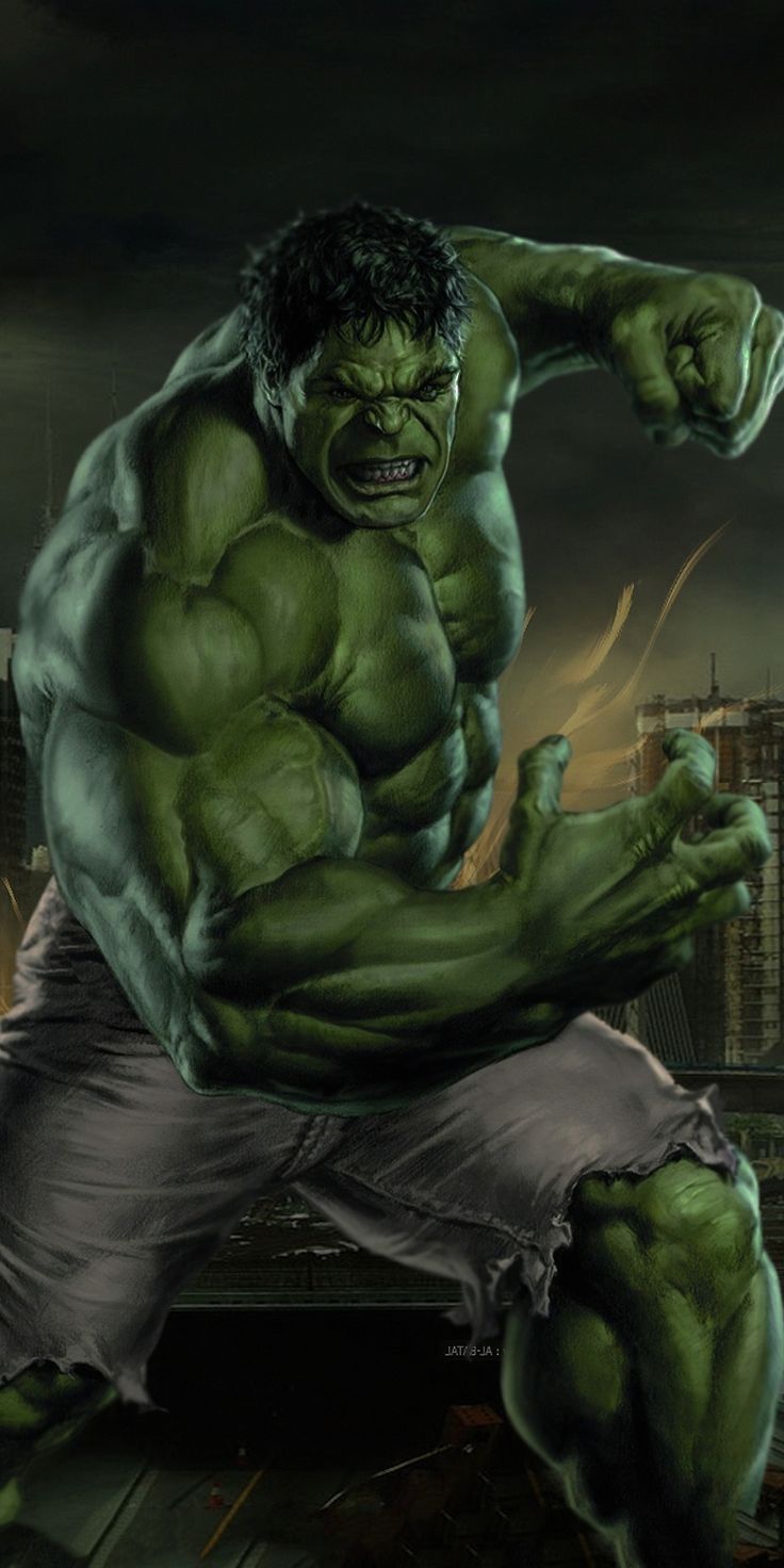 736x1472 Hulk, green man, Smash It, 1080x2160 wallpaper