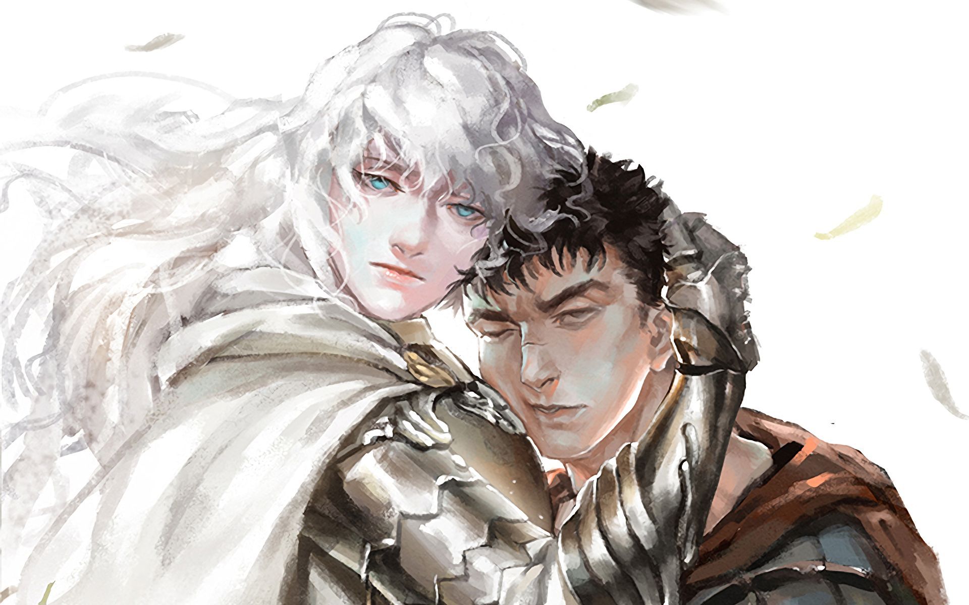 1920x1200 Desktop wallpaper: Griffith (Berserk), Anime, Berserk, Guts (Berserk) 4K free download for PC. 829531