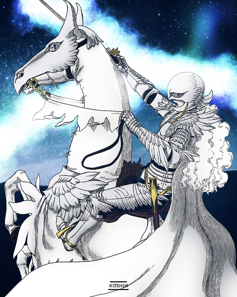 800x1001 Griffith, anime, art, berserk, griffith, guts, manga, HD phone wallpaper