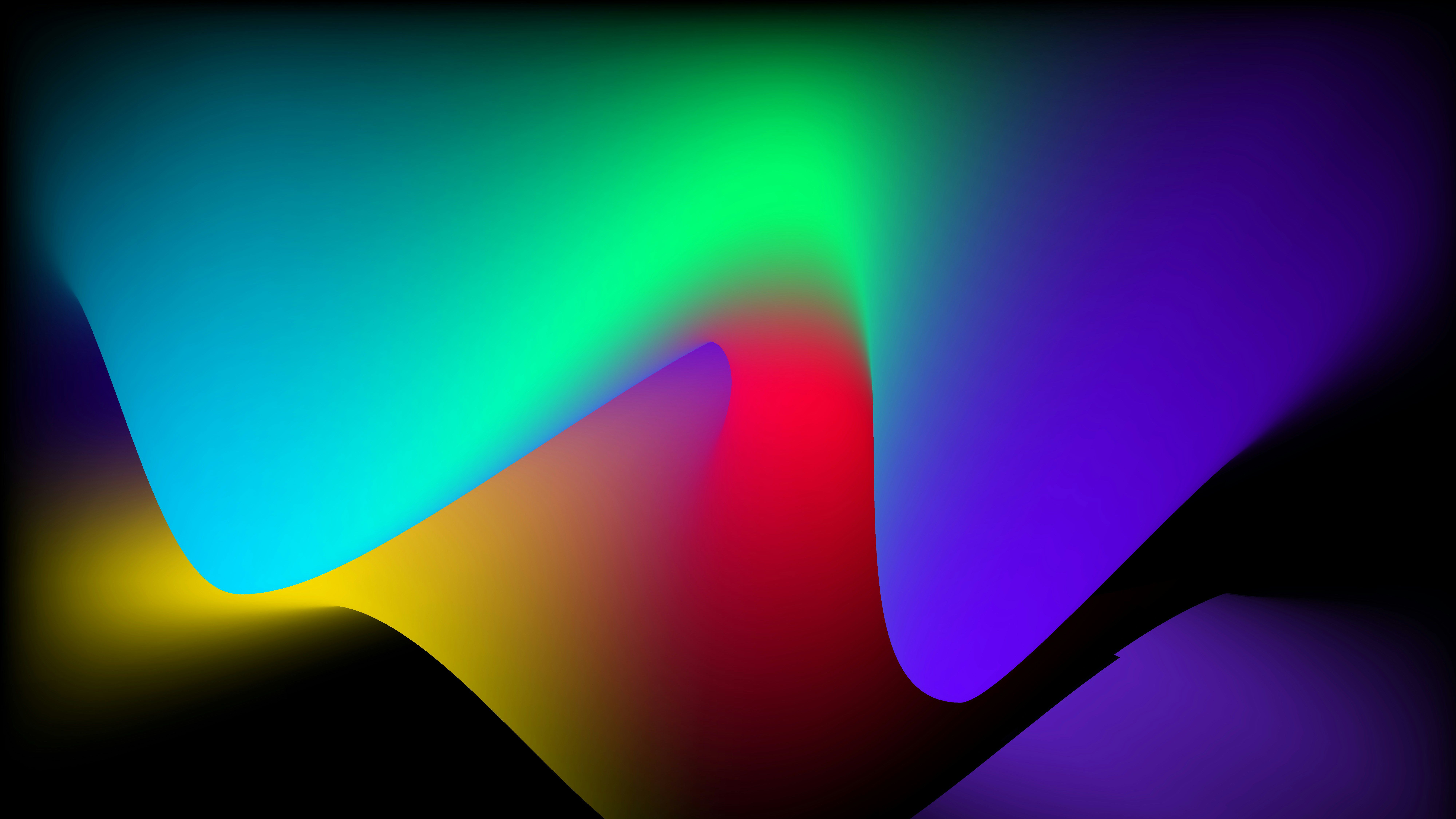 8000x4500 Colorful Dark Gradient Wave Abstract Wallpaper, HD Abstract Wallpaper, 4k Wallpaper, Image, Background, Photos and Picture