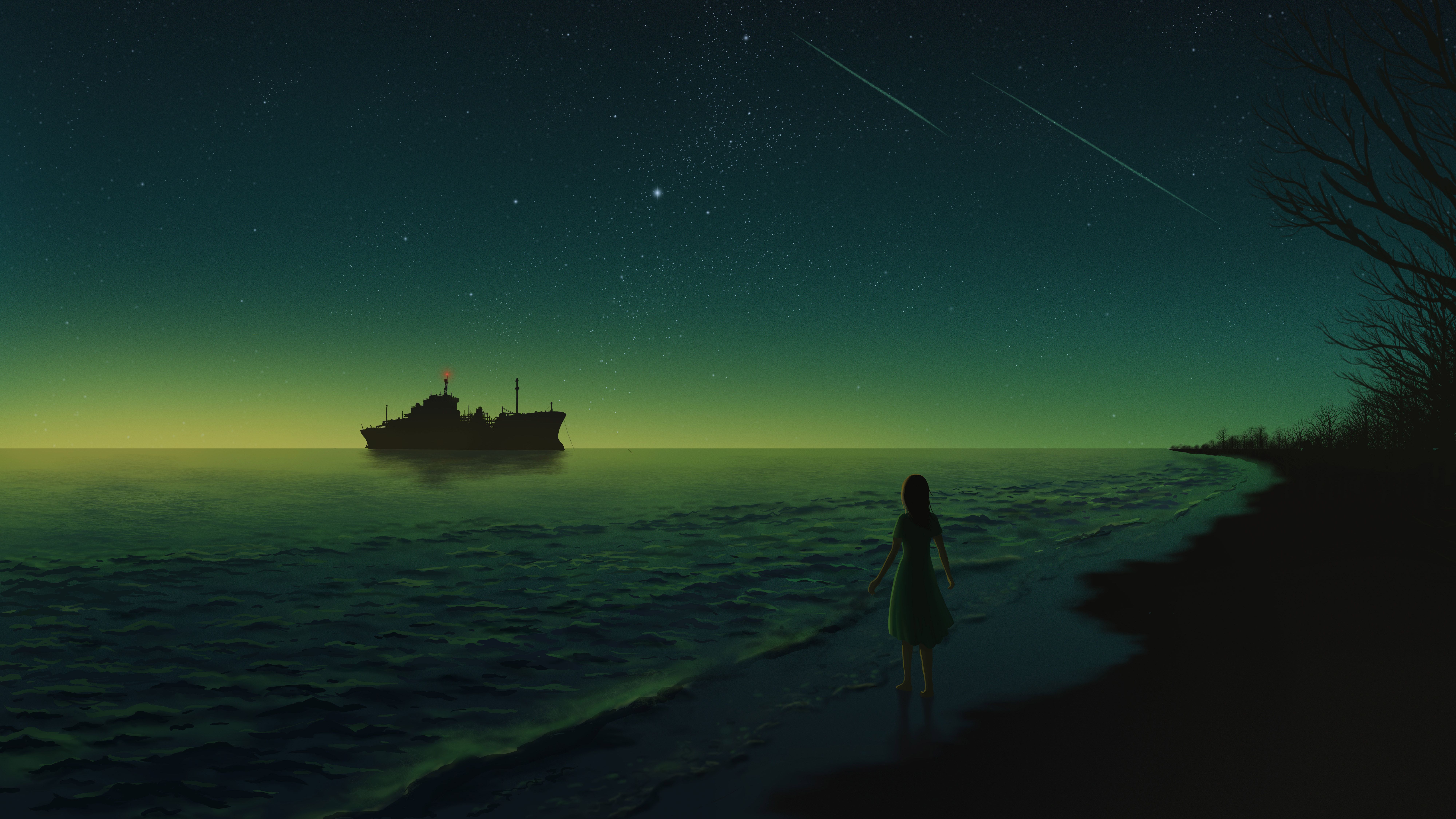 8000x4500 Scenery Anime Wallpaper, HD Artist Wallpaper, 4k Wallpaper, Image, Background, Photos and Picture