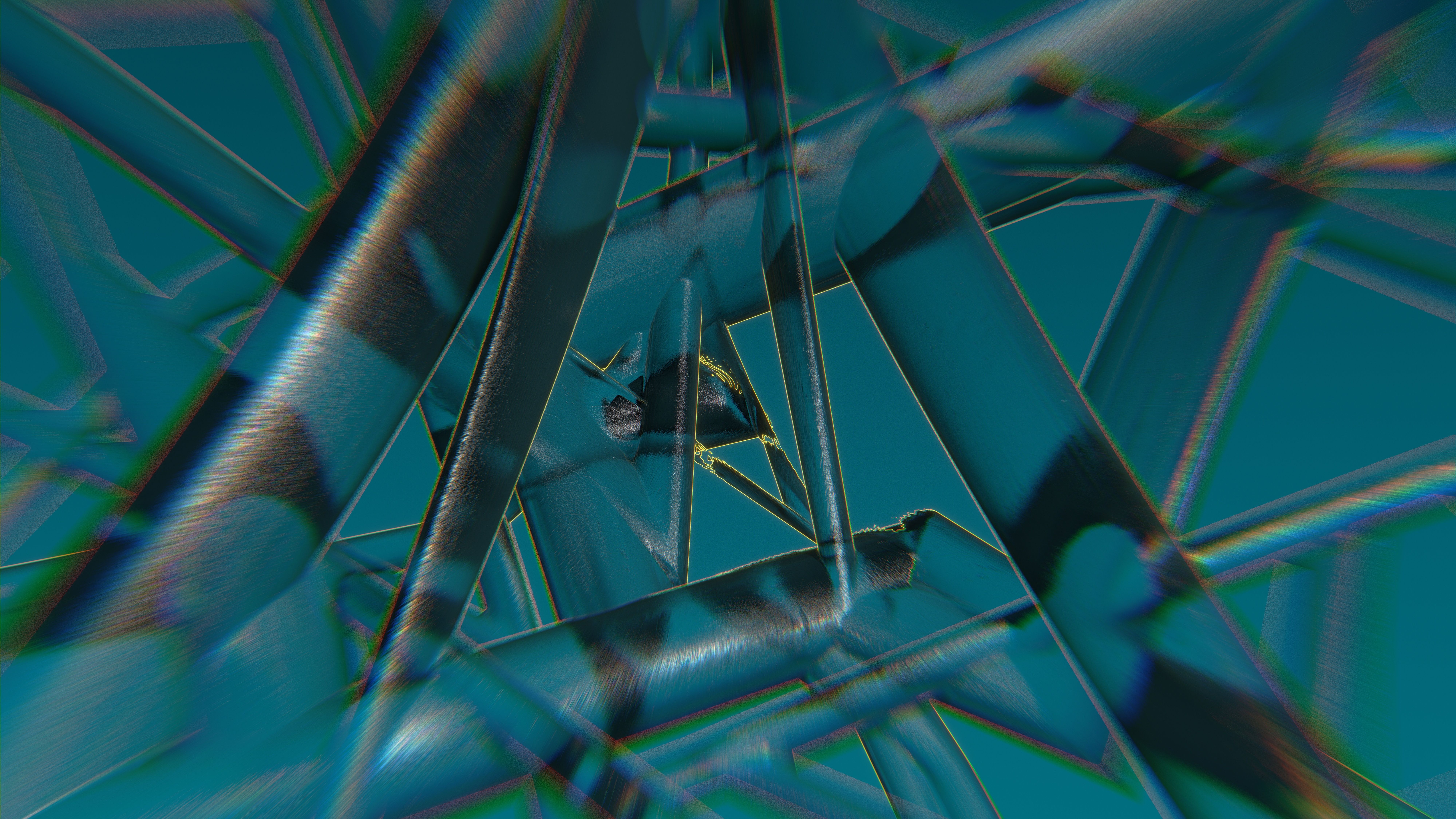 8000x4500 Wallpaper wallpaper, glass, chaos, lines, color, abstraction, blender3D, 3Dart for mobile and desktop, section рендеринг, resolution 8000x4500