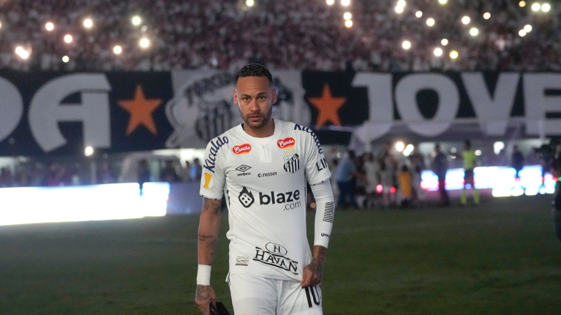 1920x1080 Neymar plays for Santos in emotional return after 12 years