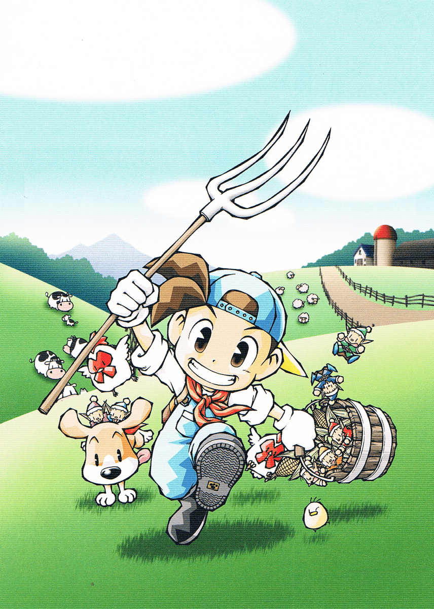 856x1200 Artwork (Harvest Moon: Friends of Mineral Town)