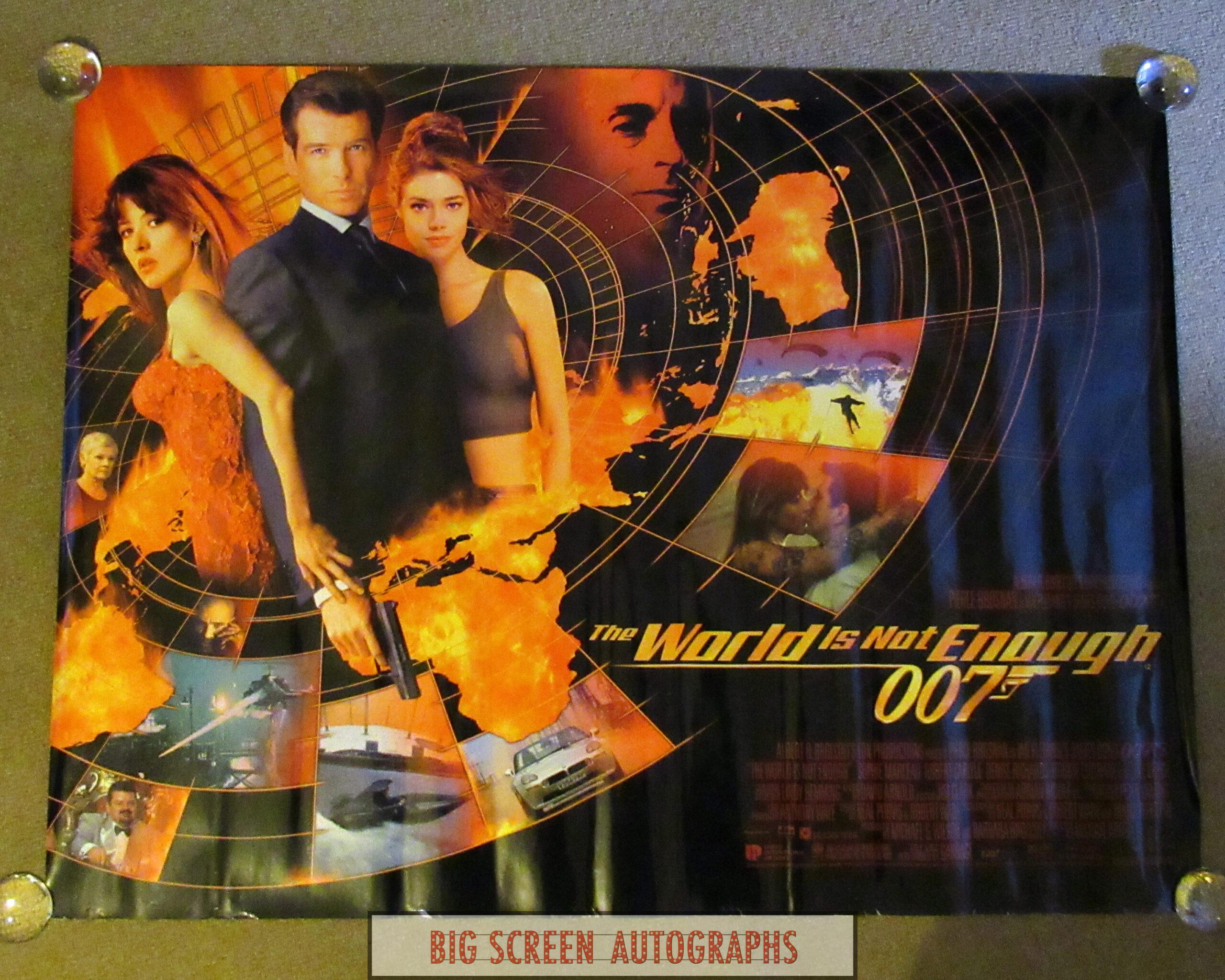 2560x2048 The World is not enough UK quad poster V2. Big Screen Autographs