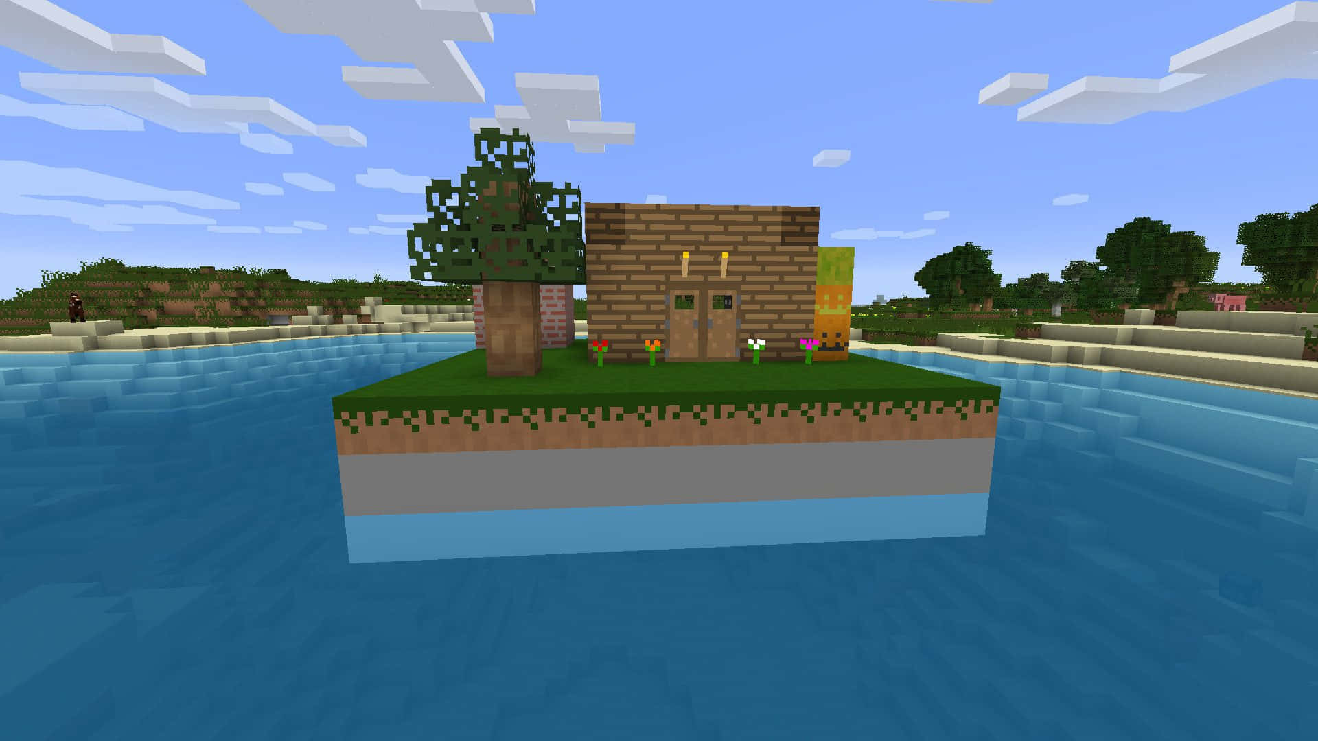 1920x1080 Download Stunning Minecraft Pixel Art Creation Wallpaper