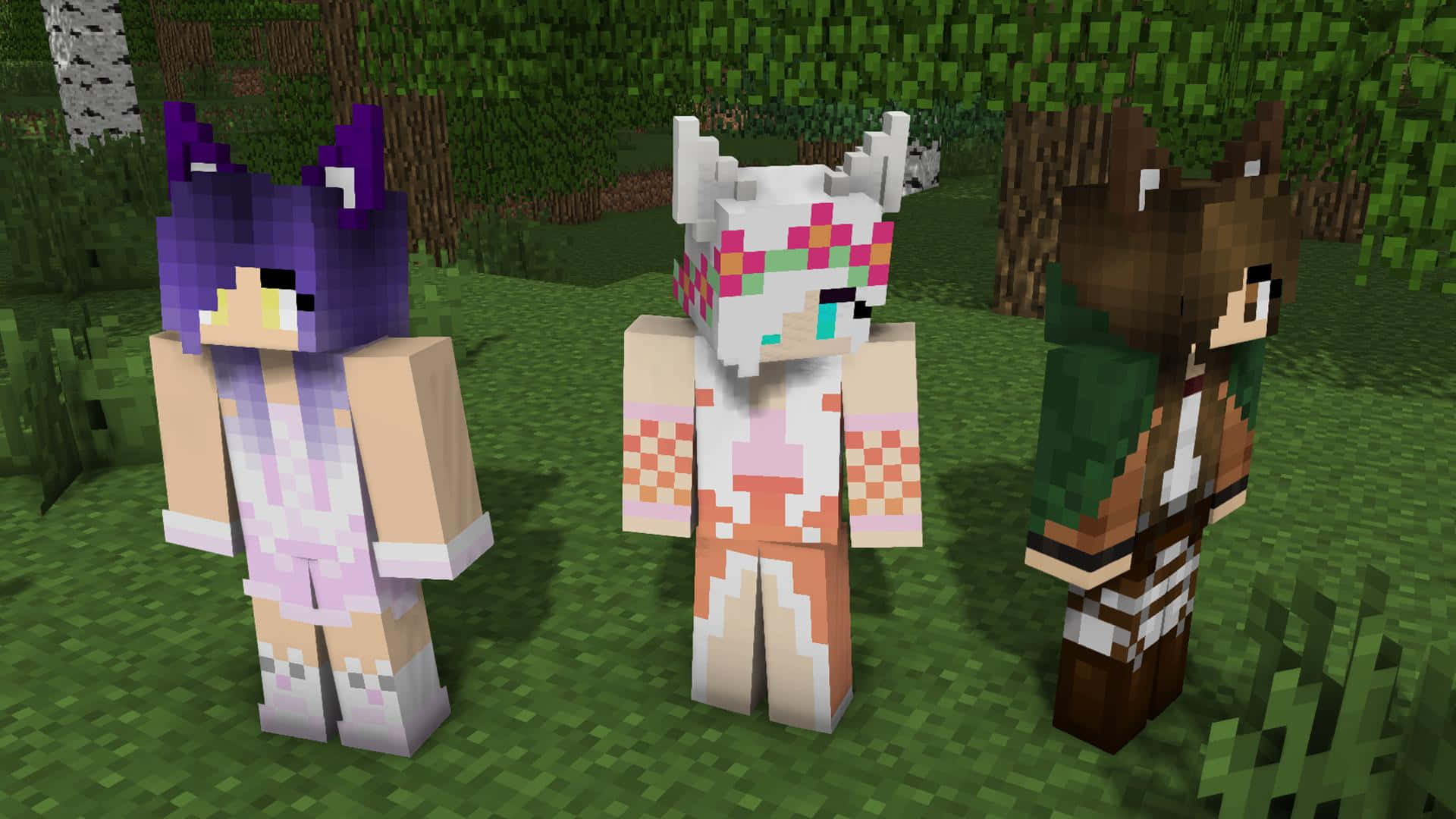 1920x1080 Minecraft Pixel Art Wallpaper