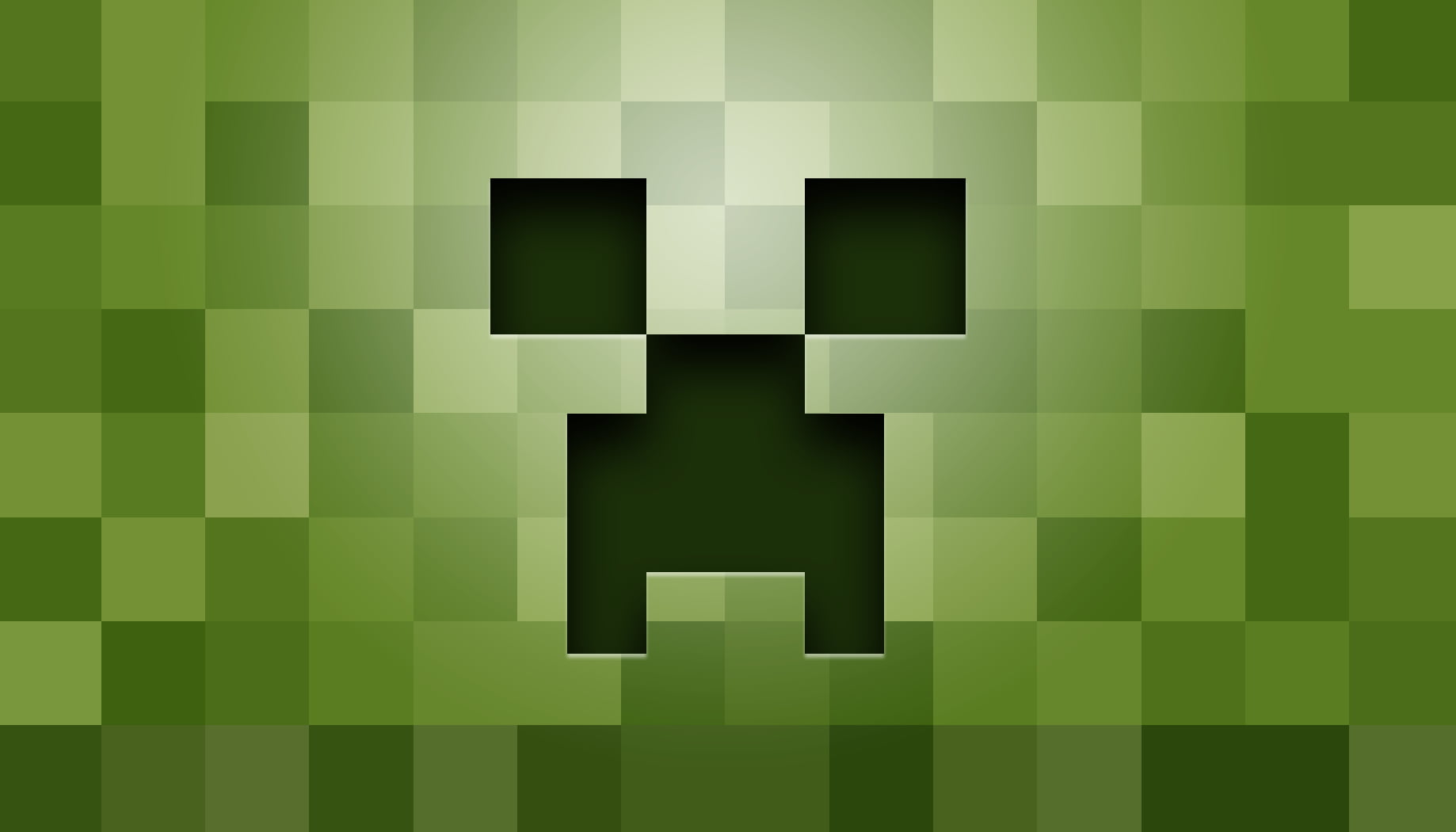 1838x1050 Minecraft Creeper wallpaper HD wallpaper