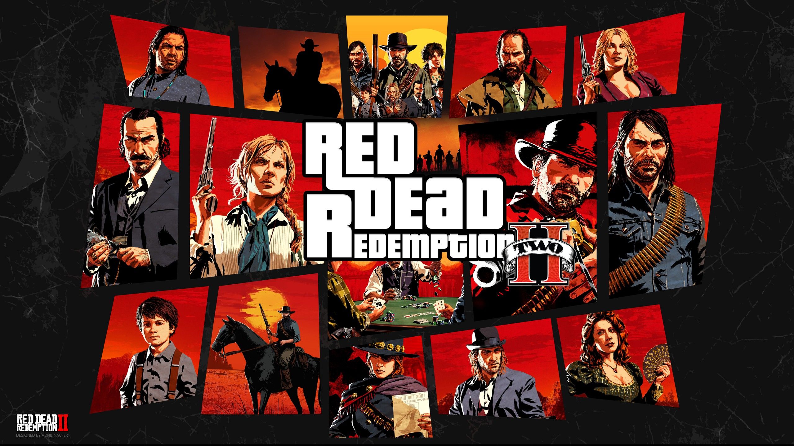 2560x1440 Arthur Morgan John Marston Micah Bell Jack Marston Leopold Strauss Sadie Adler 4K HD Red Dead Redemption 2 Wallpaper