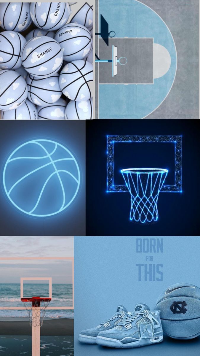 675x1200 Blue Aesthetic Basketball Collage. Blue basketball wallpaper, Cool basketball picture, Cool basketball wallpaper