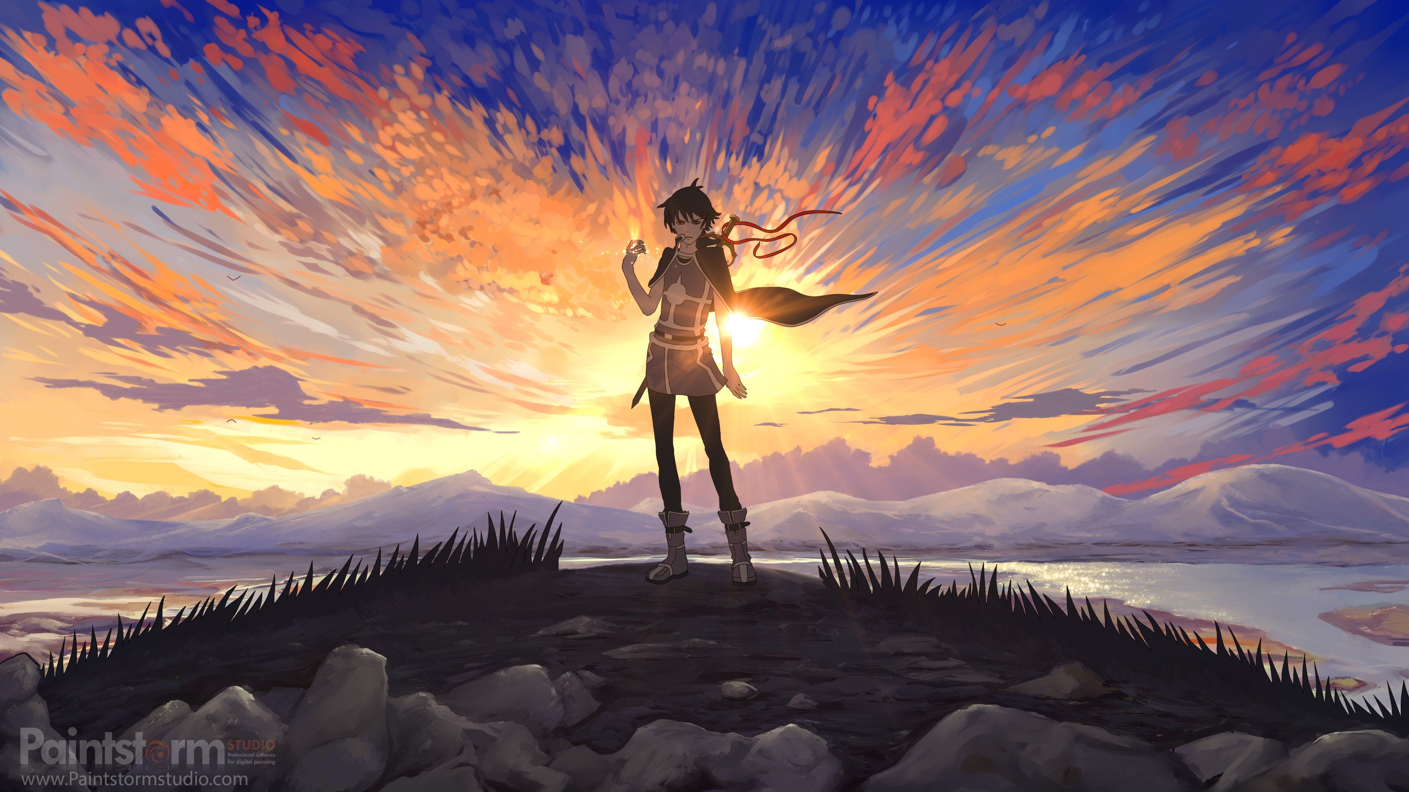 4500x2531 sunset, Digital art Wallpaper HD / Desktop and Mobile Background