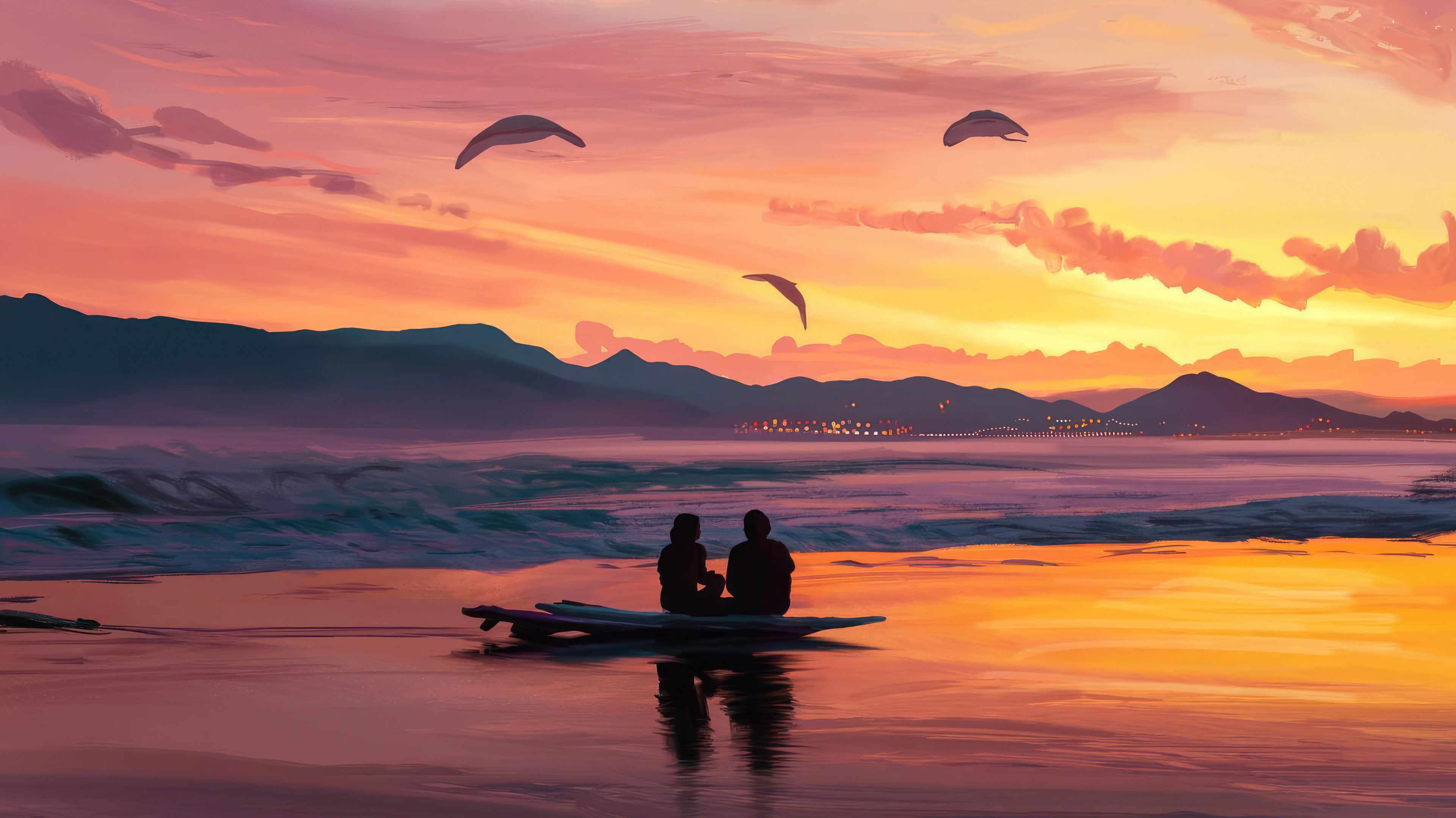 3840x2160 An Unusual Sunset Wallpaper, HD Love Wallpaper, 4k Wallpaper, Image, Background, Photos and Picture