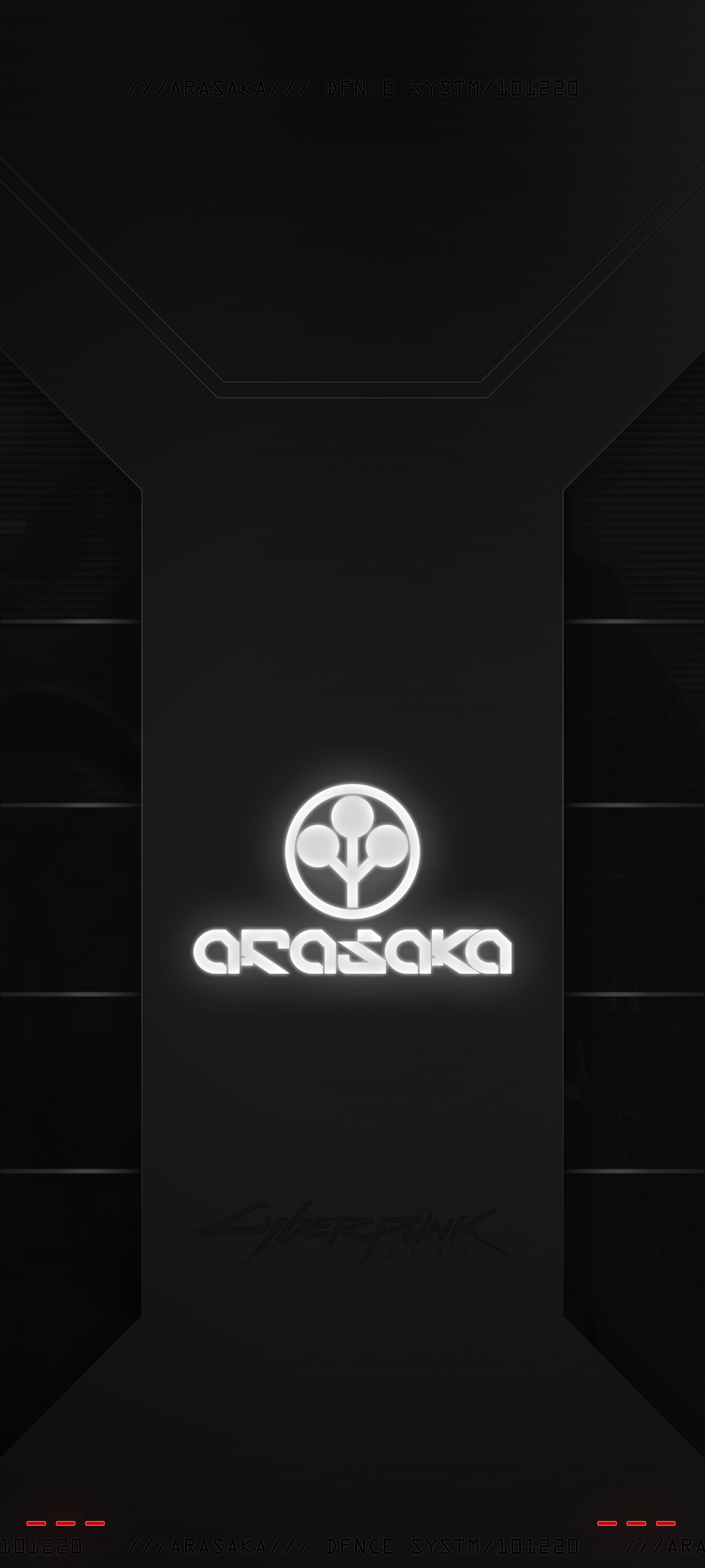 1440x3200 Custom Arasaka wallpaper and lock screen for Samsung S(FIX +no puch hole wallpaper)