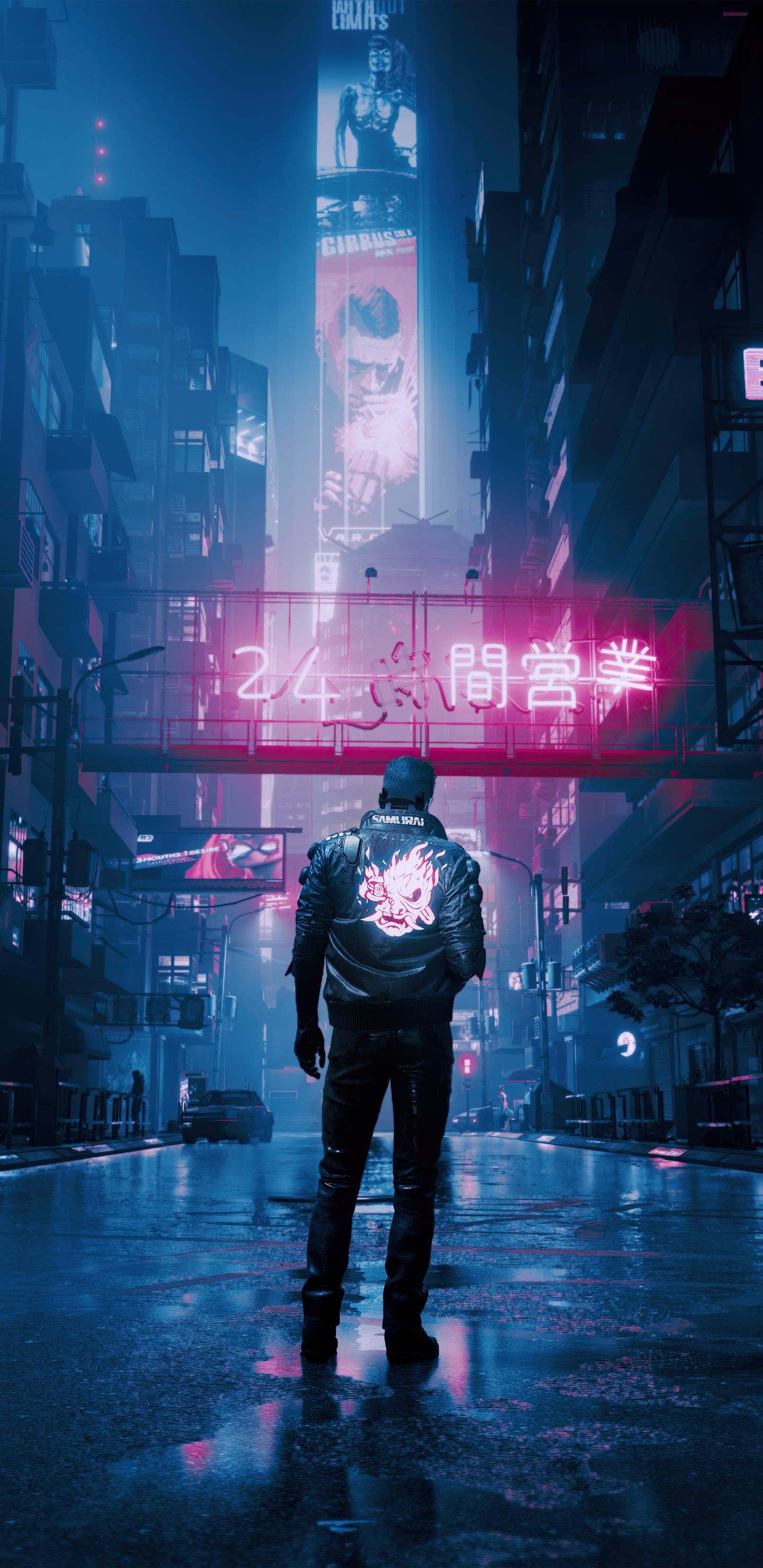 1440x2960 Cyberpunk iPhone X Arasaka Wallpaper