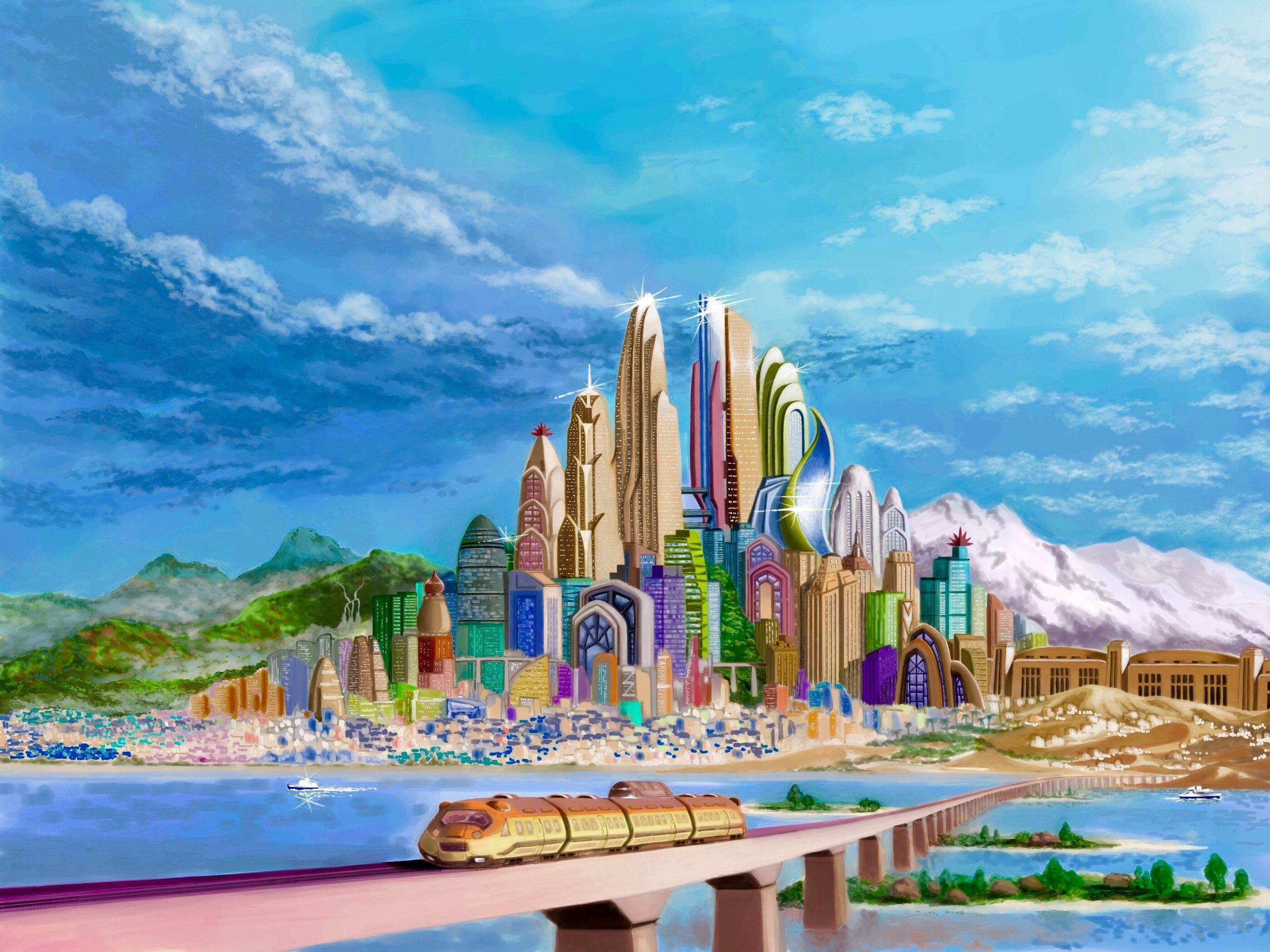 2800x2100 Zootopia Skyline