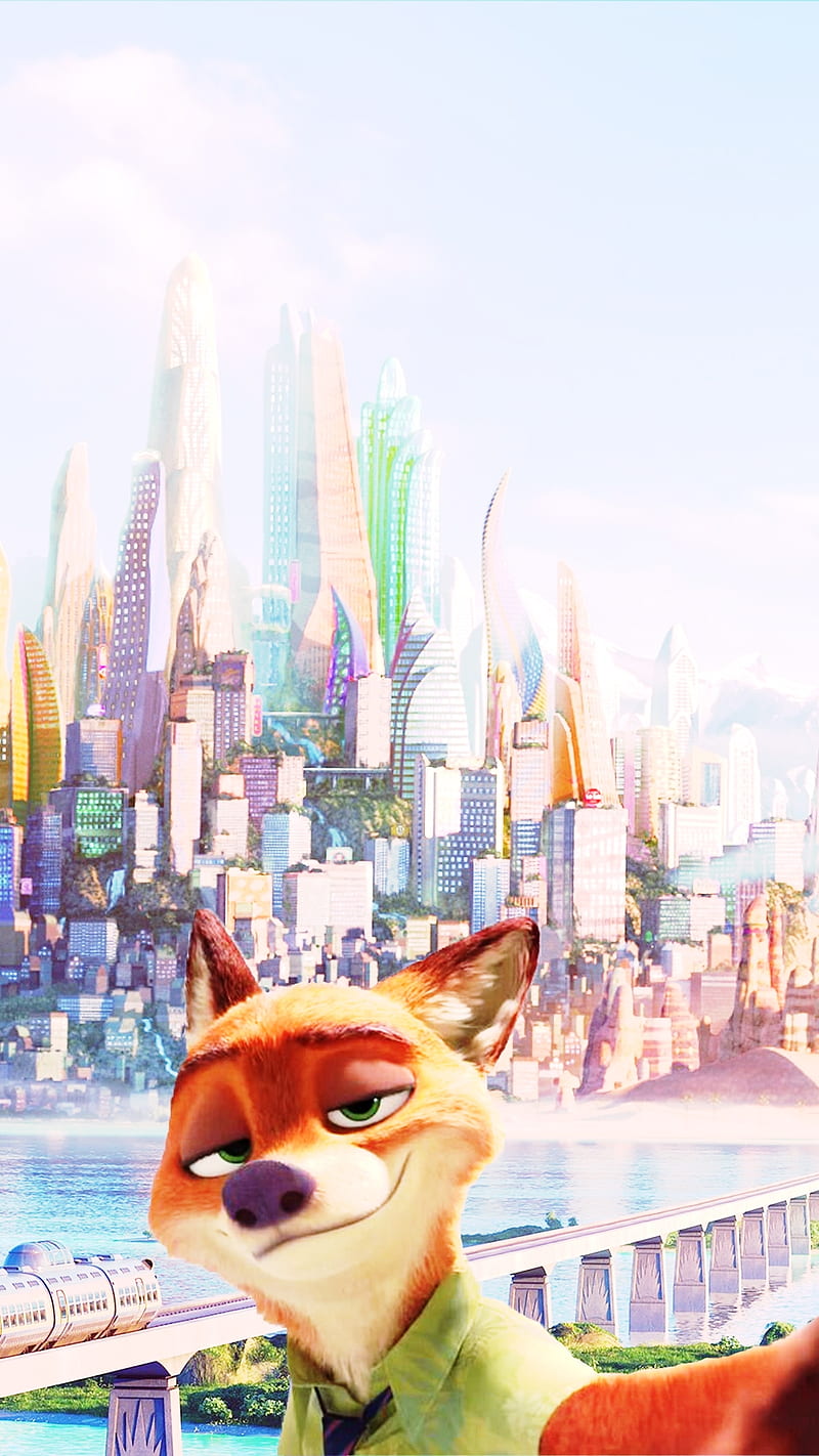 800x1422 Nick Wilde, anime, character, taking, zootopia, HD phone wallpaper