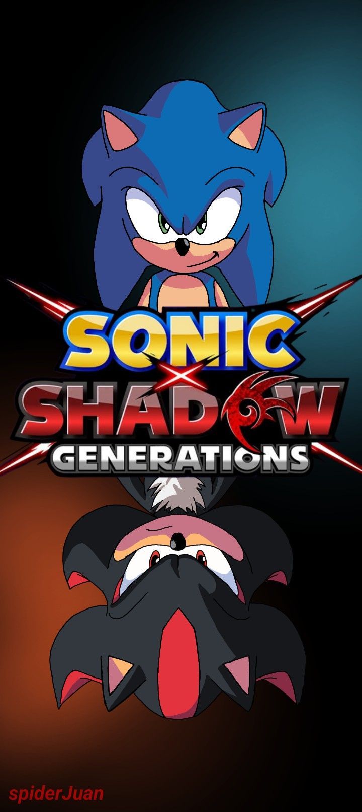 720x1612 Sonic x Shadow generations wallpaper