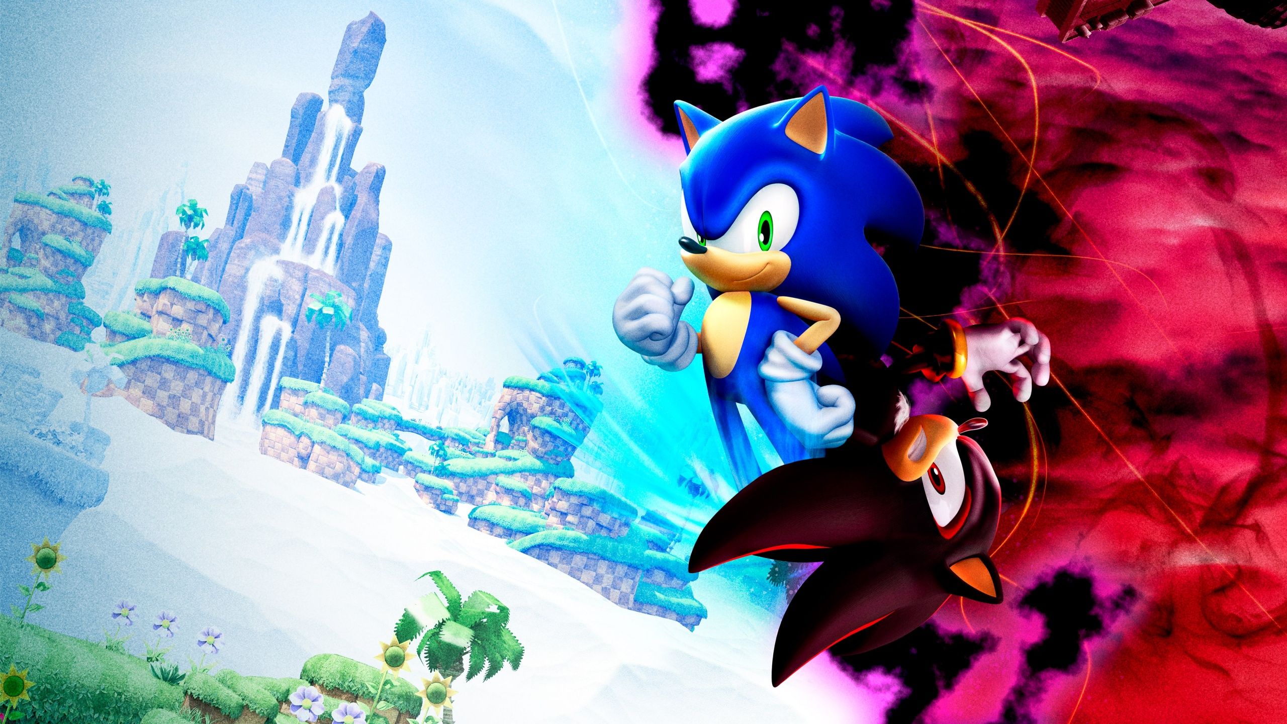 2560x1440 Sonic X Shadow Generations Wallpaper 4K, Video Game, 2024 Games