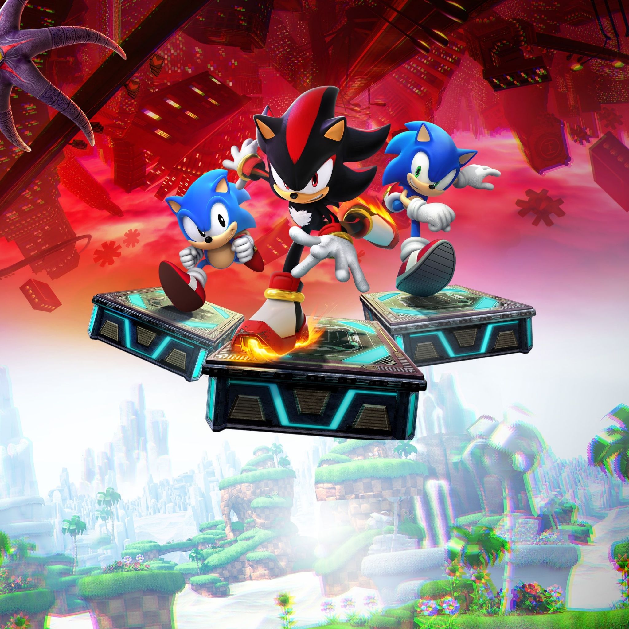 2048x2048 Sonic X Shadow Generations Wallpaper 4K, 2024 Games