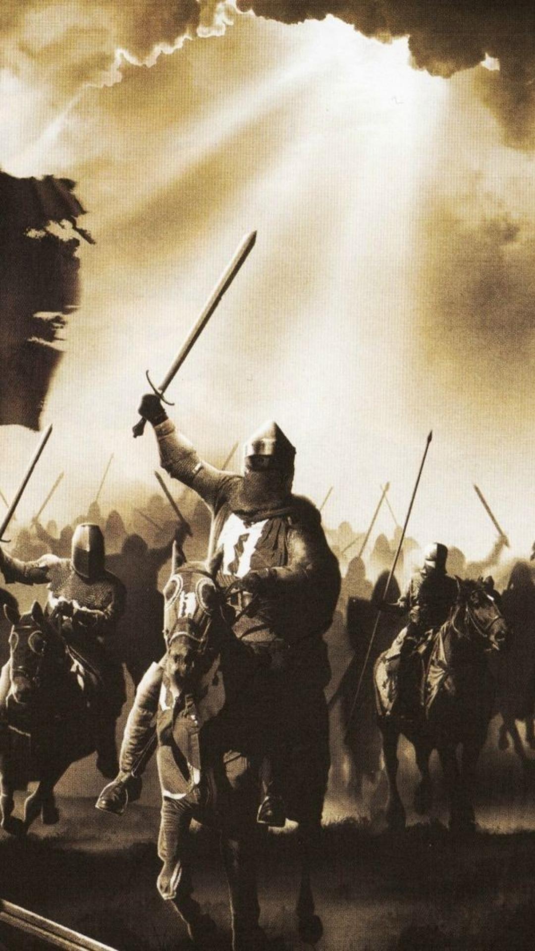 1080x1920 Weapons horses warriors swords bow and arrow fighter wallpaper