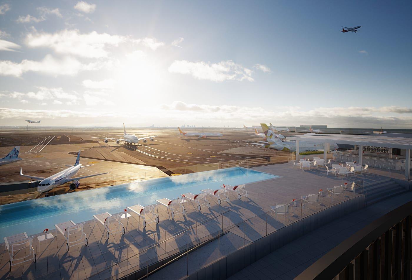 1400x950 Pics: New York's JFK airport gets rooftop infinity pool at TWA Hotel