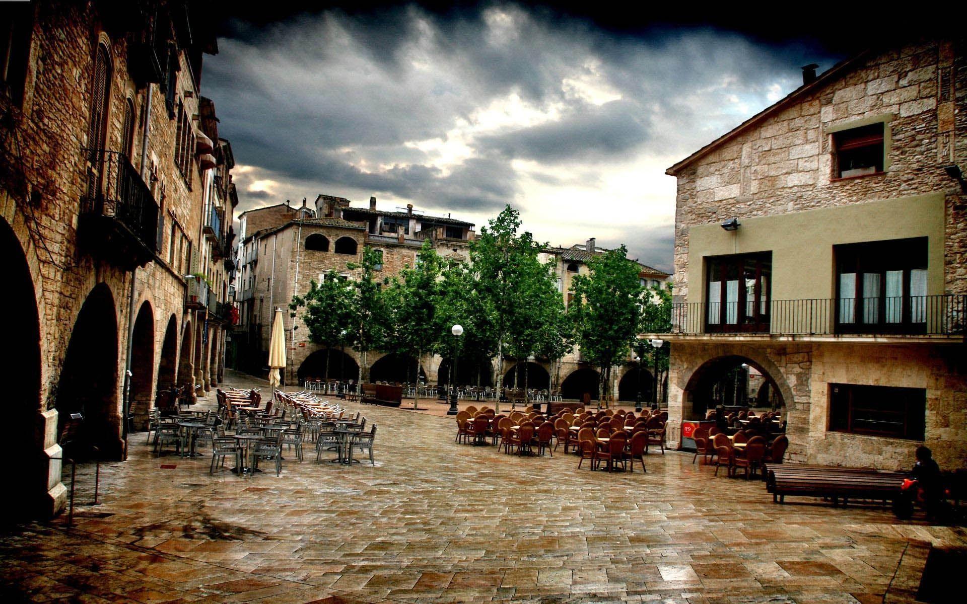 1920x1200 Girona Spain. Adventure & Travel. Paris Cafe
