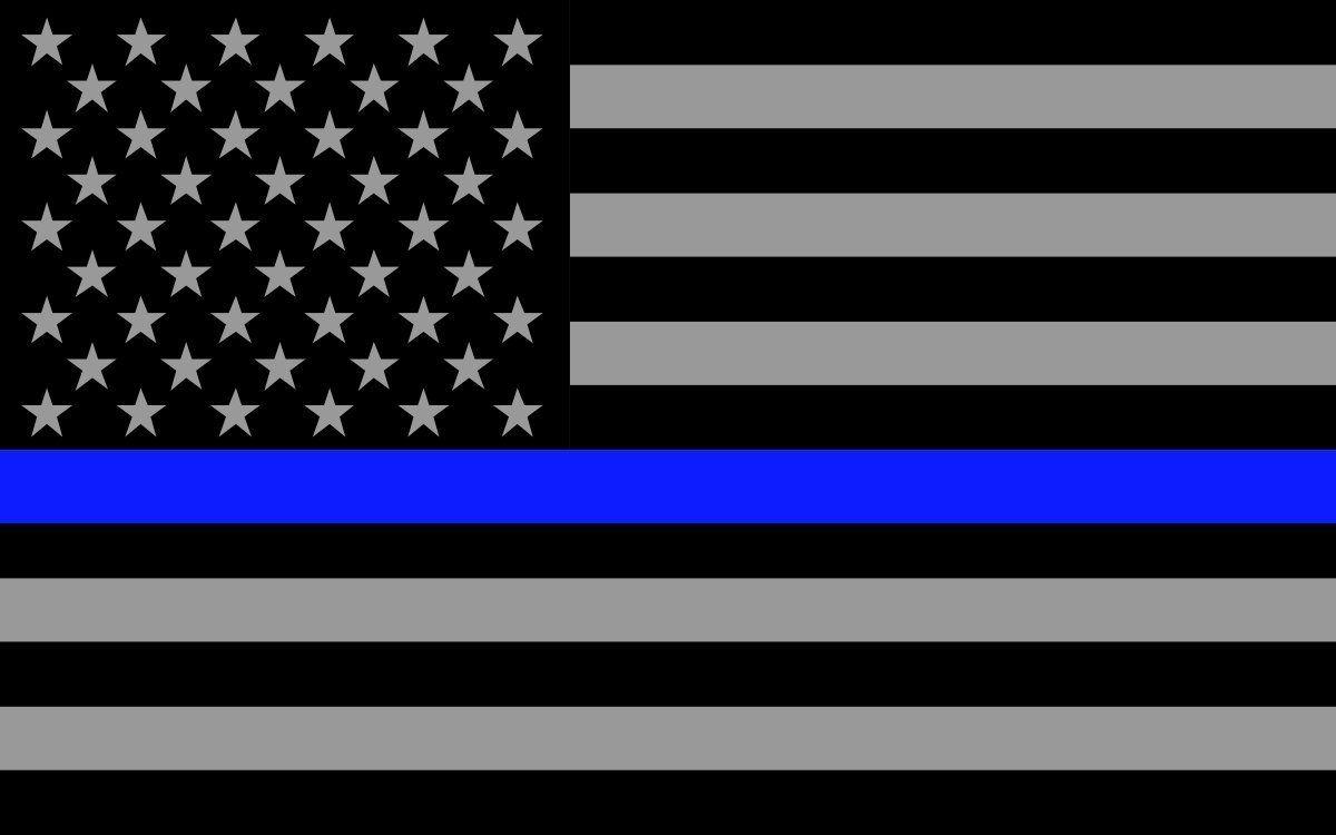 1200x750 Thin Blue Line Wallpaper