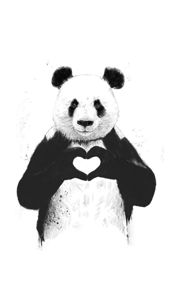 720x1280 Hình nền tình yêu Panda
