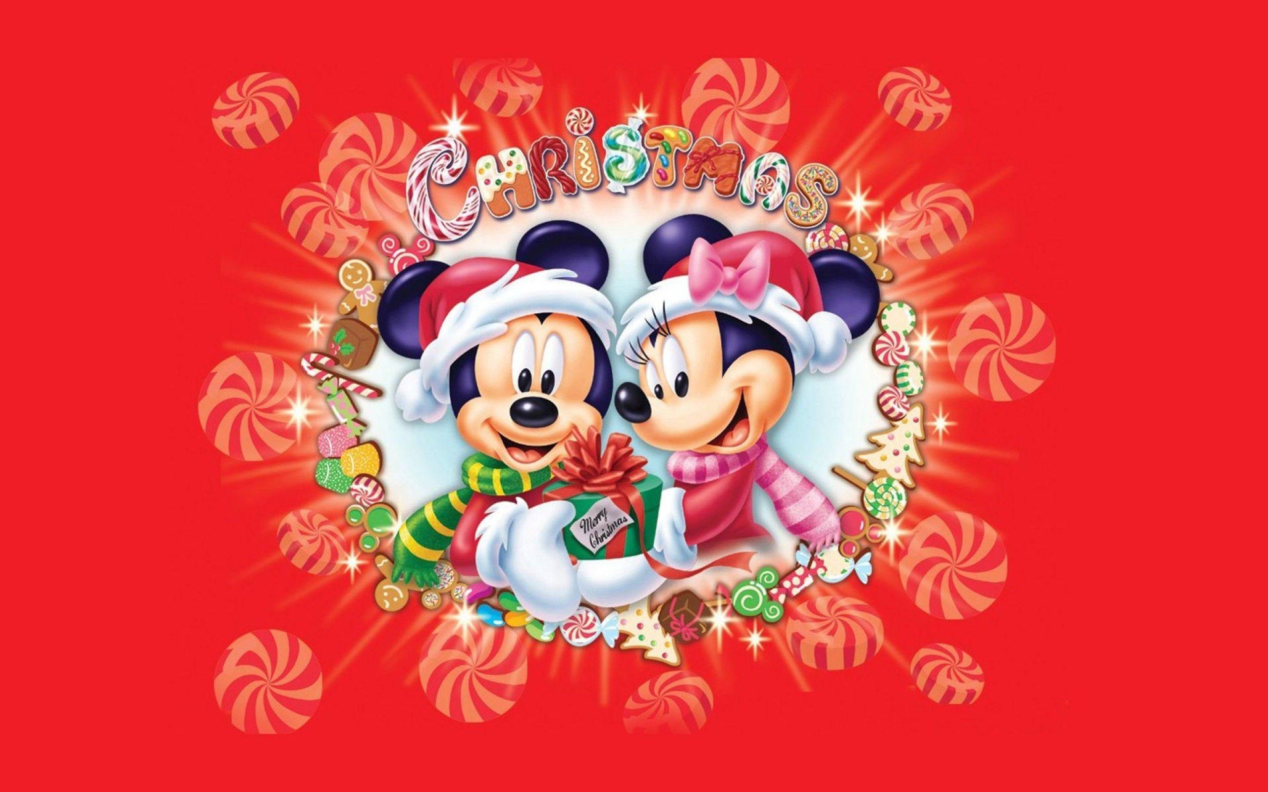 2560x1600 Mickey Mouse Christmas Wallpaper