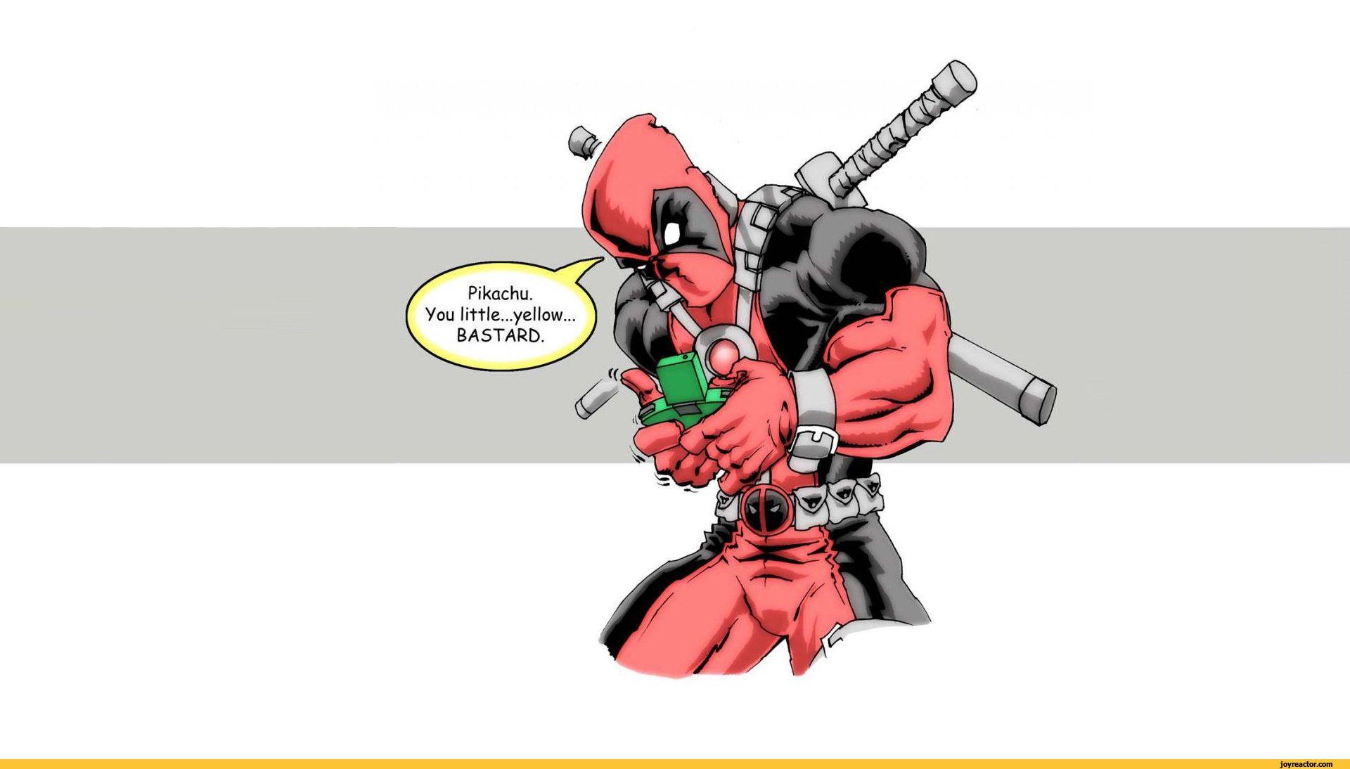 1920x1094 Pikachu. You little. yellow. BASTARD. Deadpool!
