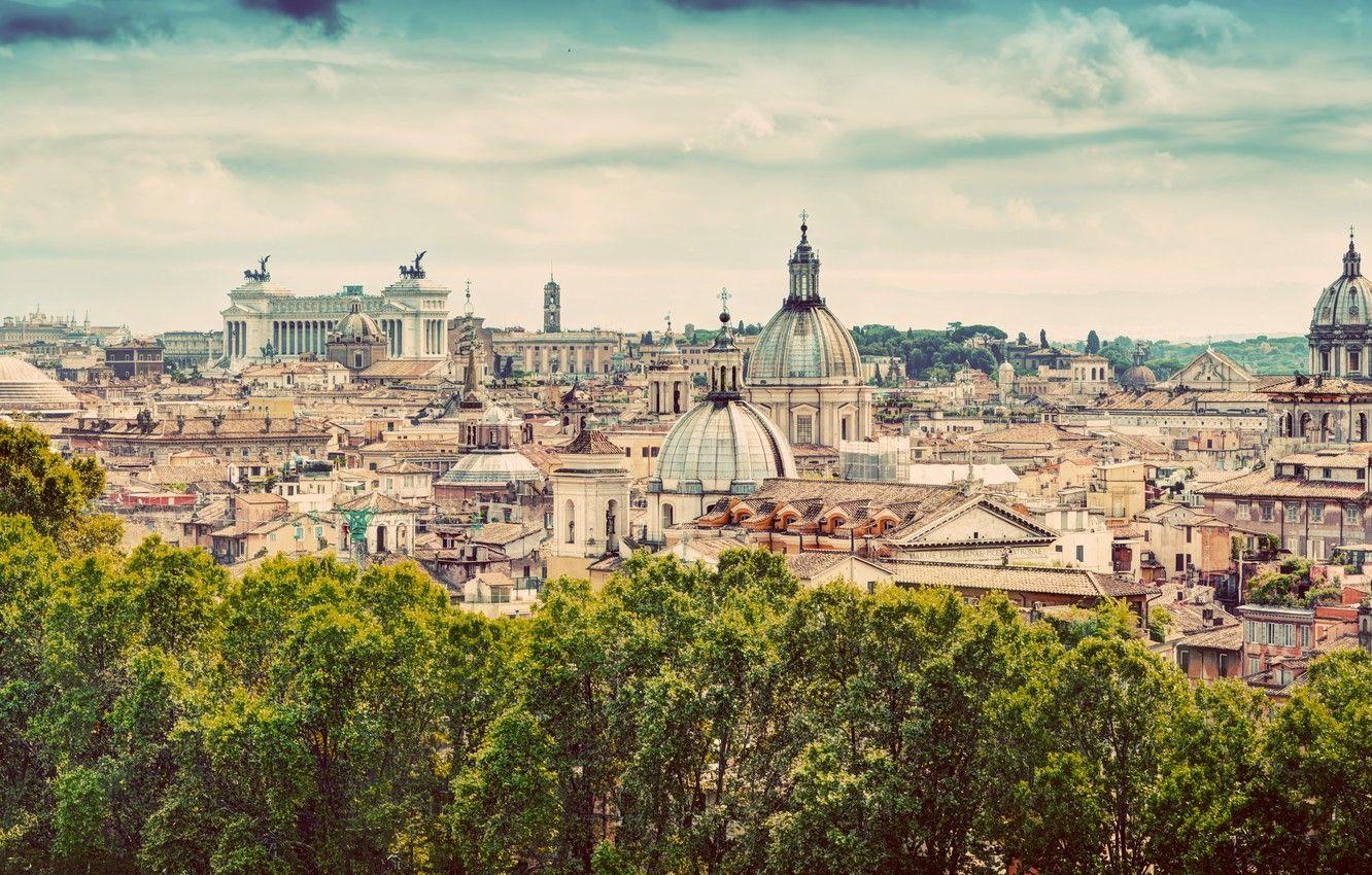 1332x850 Wallpaper city, the city, Rome, Italy, Italy, panorama, Europe, view, Rome, travel image for desktop, section город
