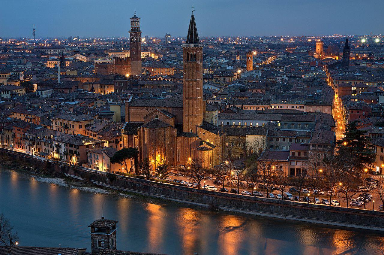 1280x849 Italy At Night Wallpaper Wide. Verona, Verona italy, Italy