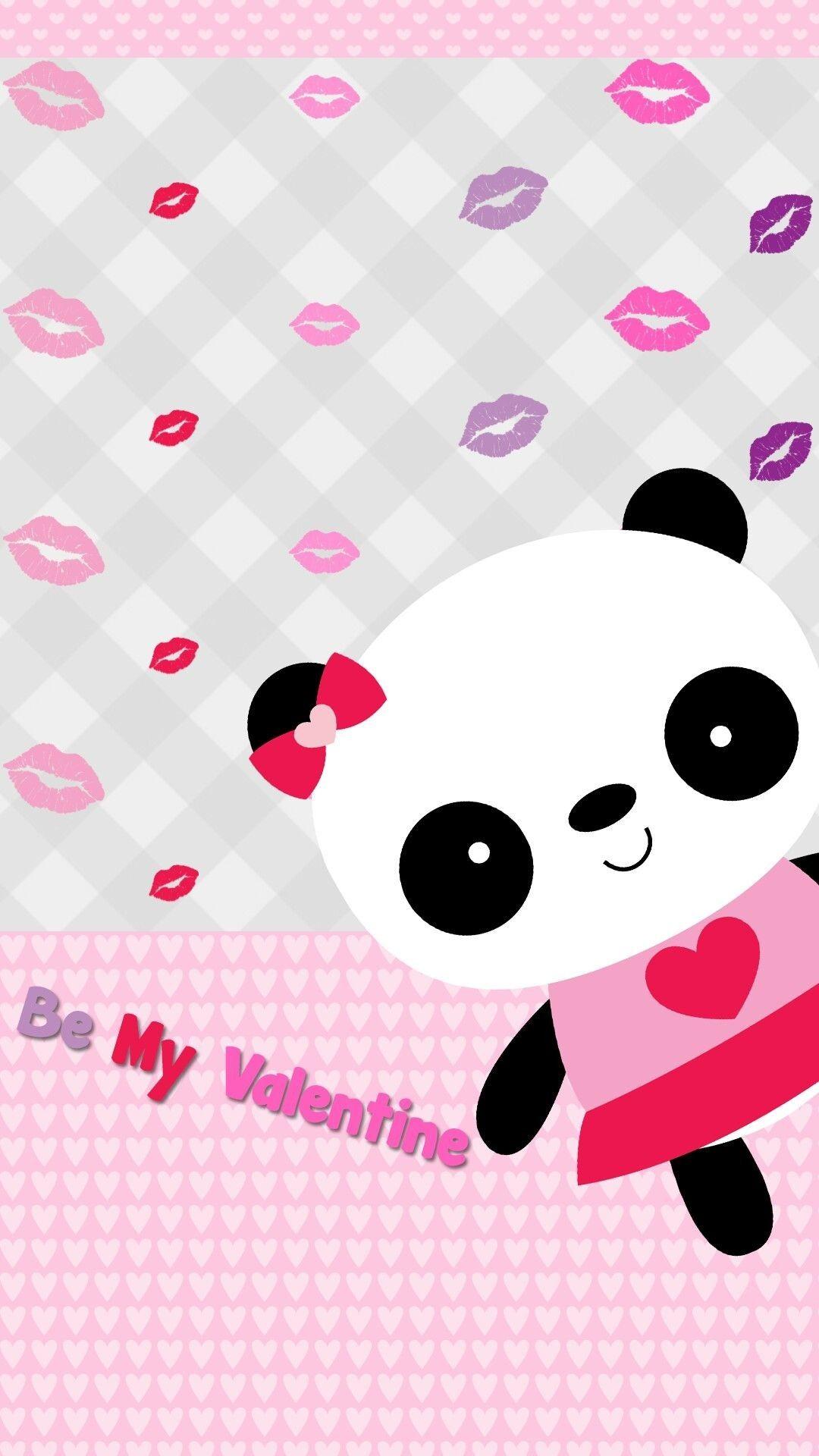 Hình nền tình yêu 1080x1920 Cartoon Panda