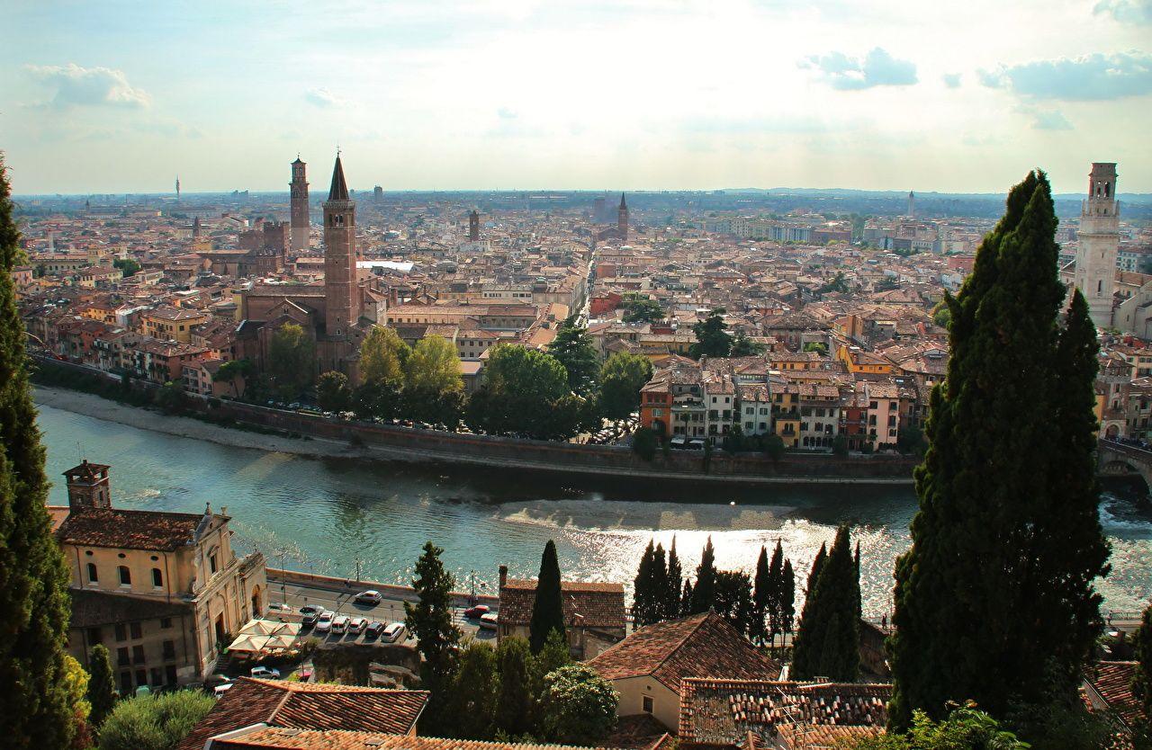 1280x834 Desktop Wallpaper Italy Verona by Andrei Antipin Canal Horizon From