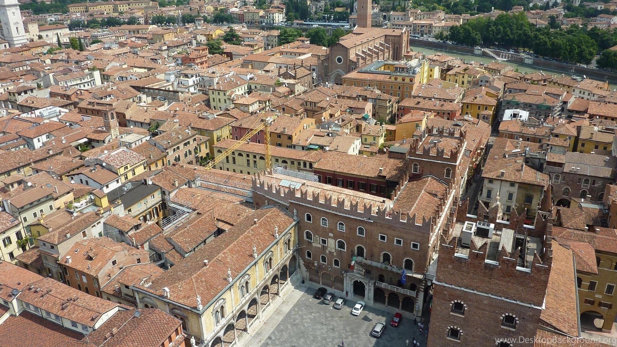 2048x1152 Panorama Of The City Of Verona, Italy Wallpaper And Image. Desktop Background