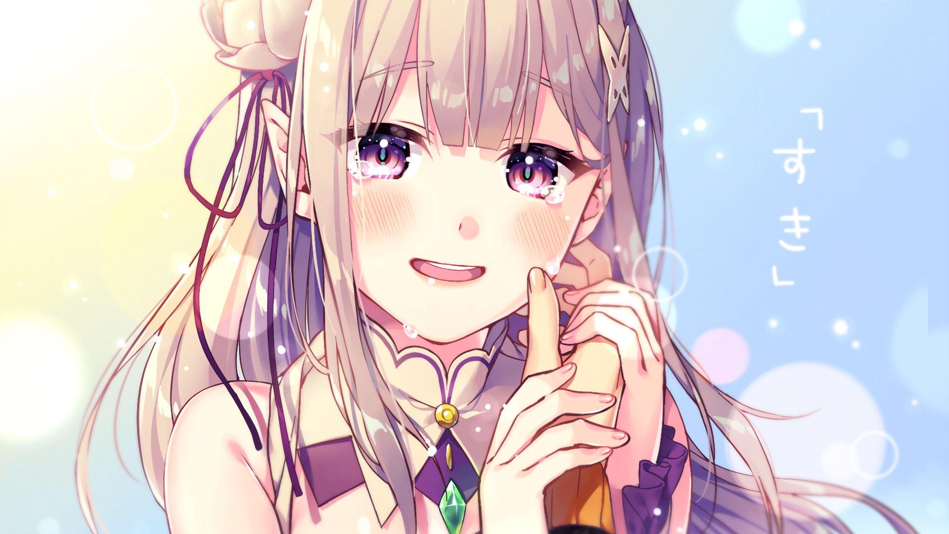 1920x1080 Emilia. Re:Zero Wallpaper