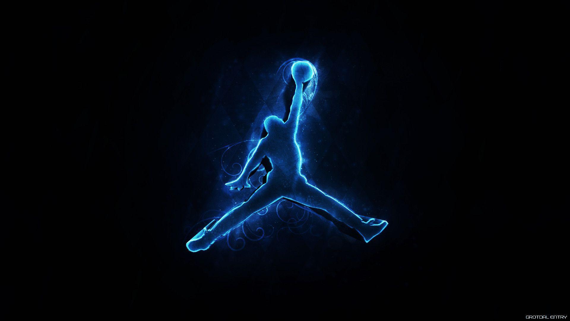 Blue Jordan Logo Wallpapers - Top Free 