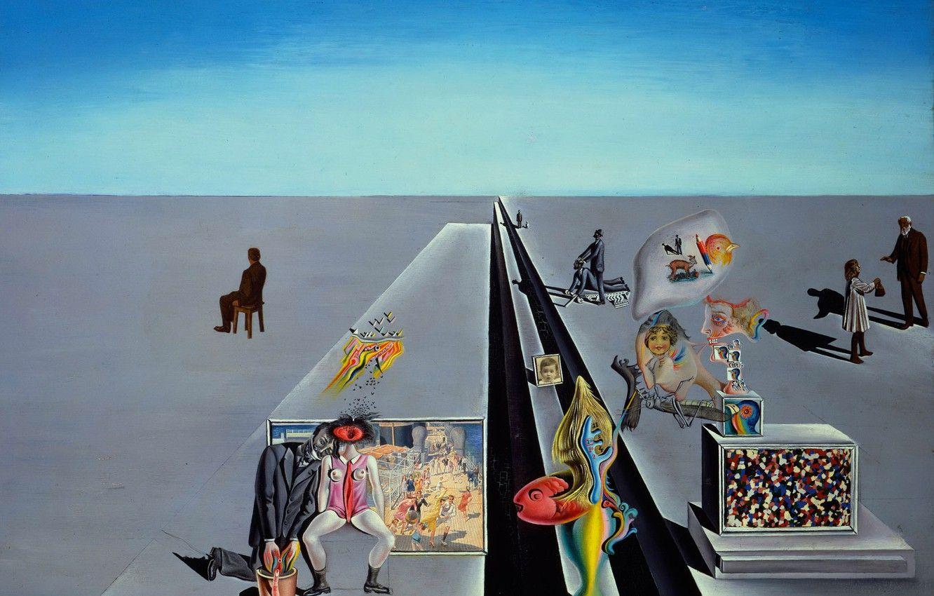 1332x850 Wallpaper surrealism, picture, Salvador Dali, Salvador Dali, On The First Day Of Spring image for desktop, section живопись