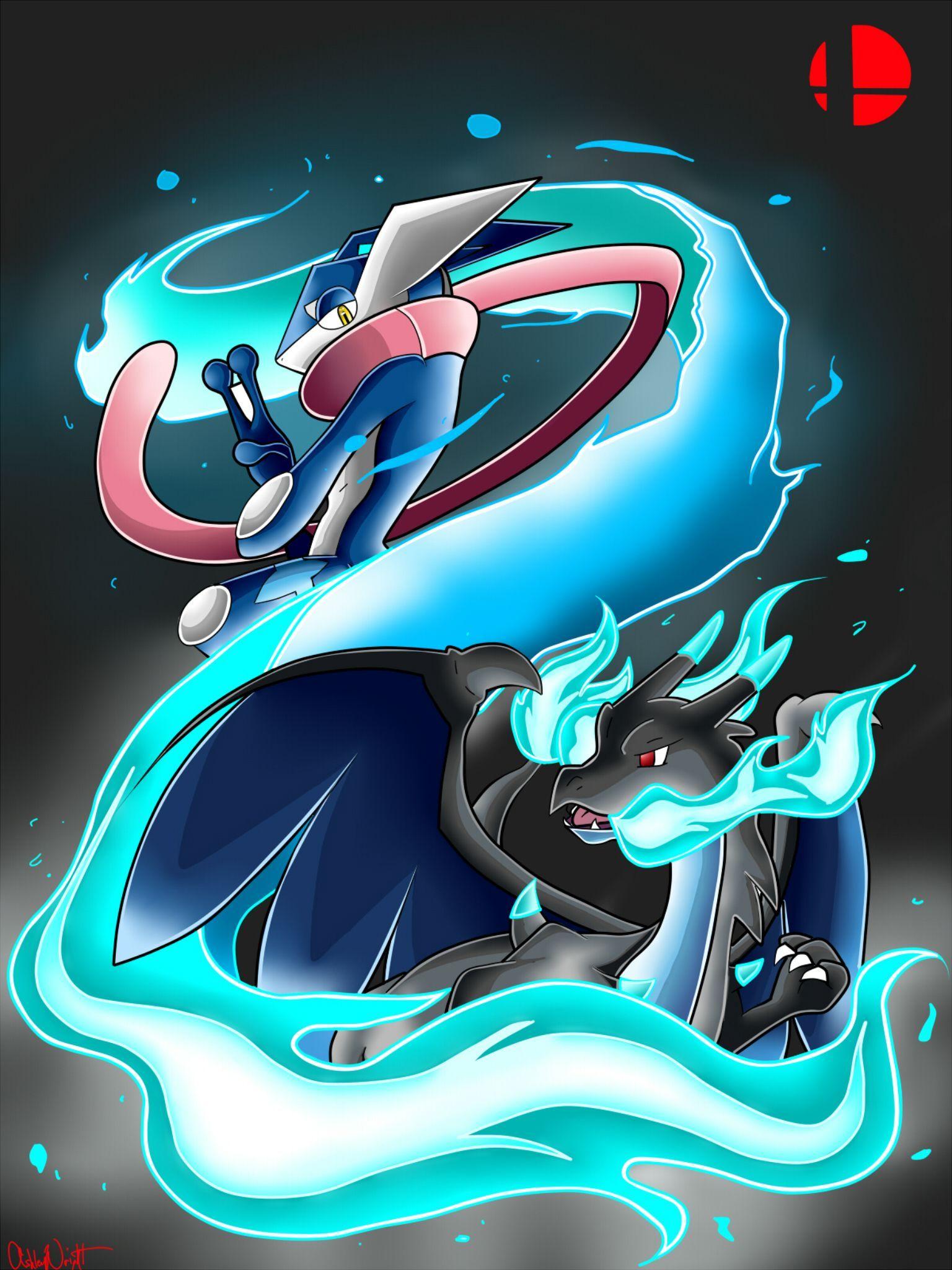 1536x2048 SSB4: Greninja and Mega Charizard. Pokemon firered, Pokemon rayquaza, Pokemon