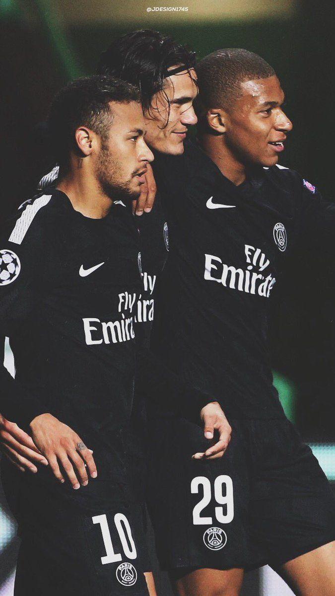 675x1200 JDesign. Neymar, Mbappé And Cavani •Lock Screen Header #UCL #Wallpaper