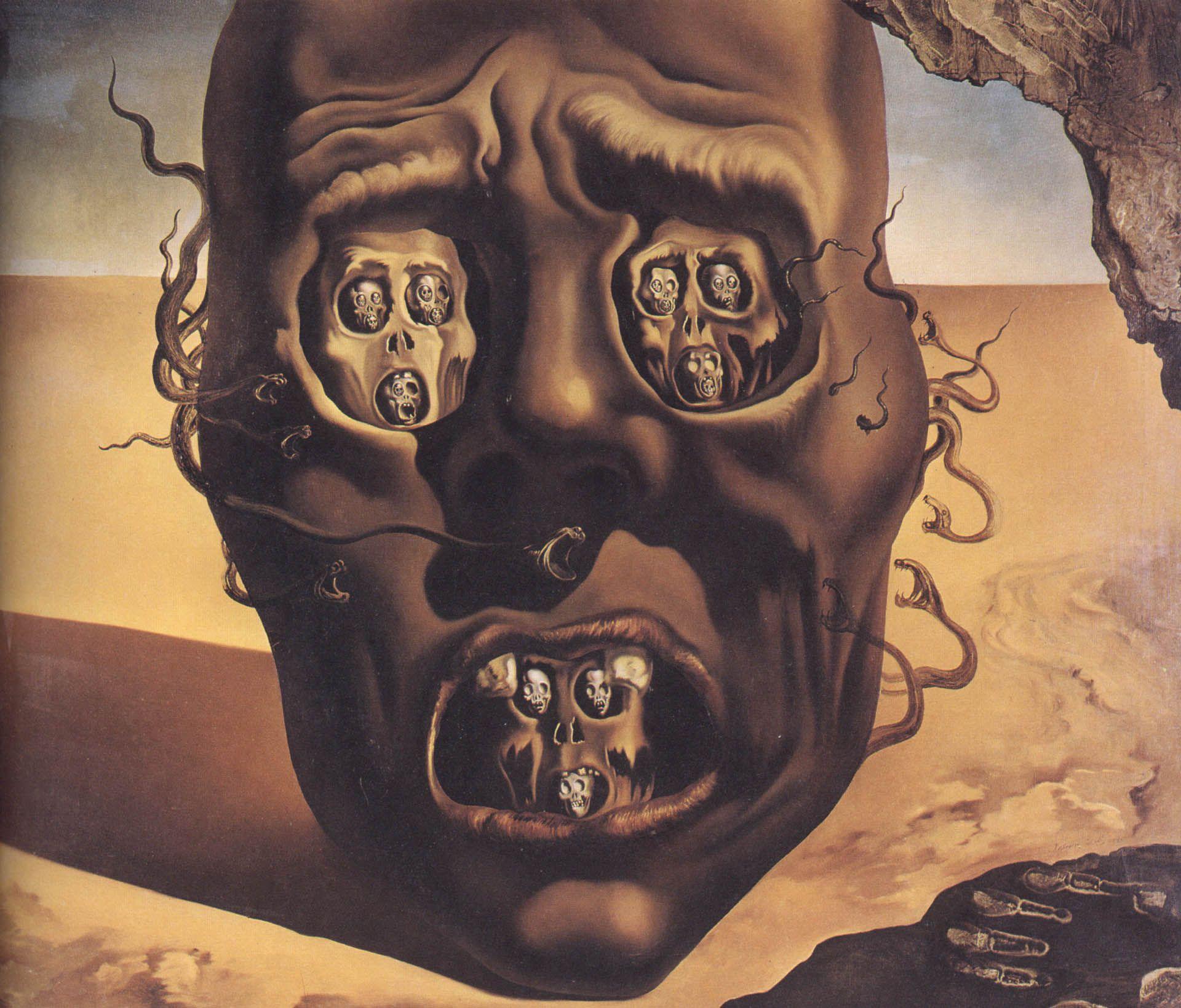 1920x1639 Face Of War surrealist salvador dali art wallpaper