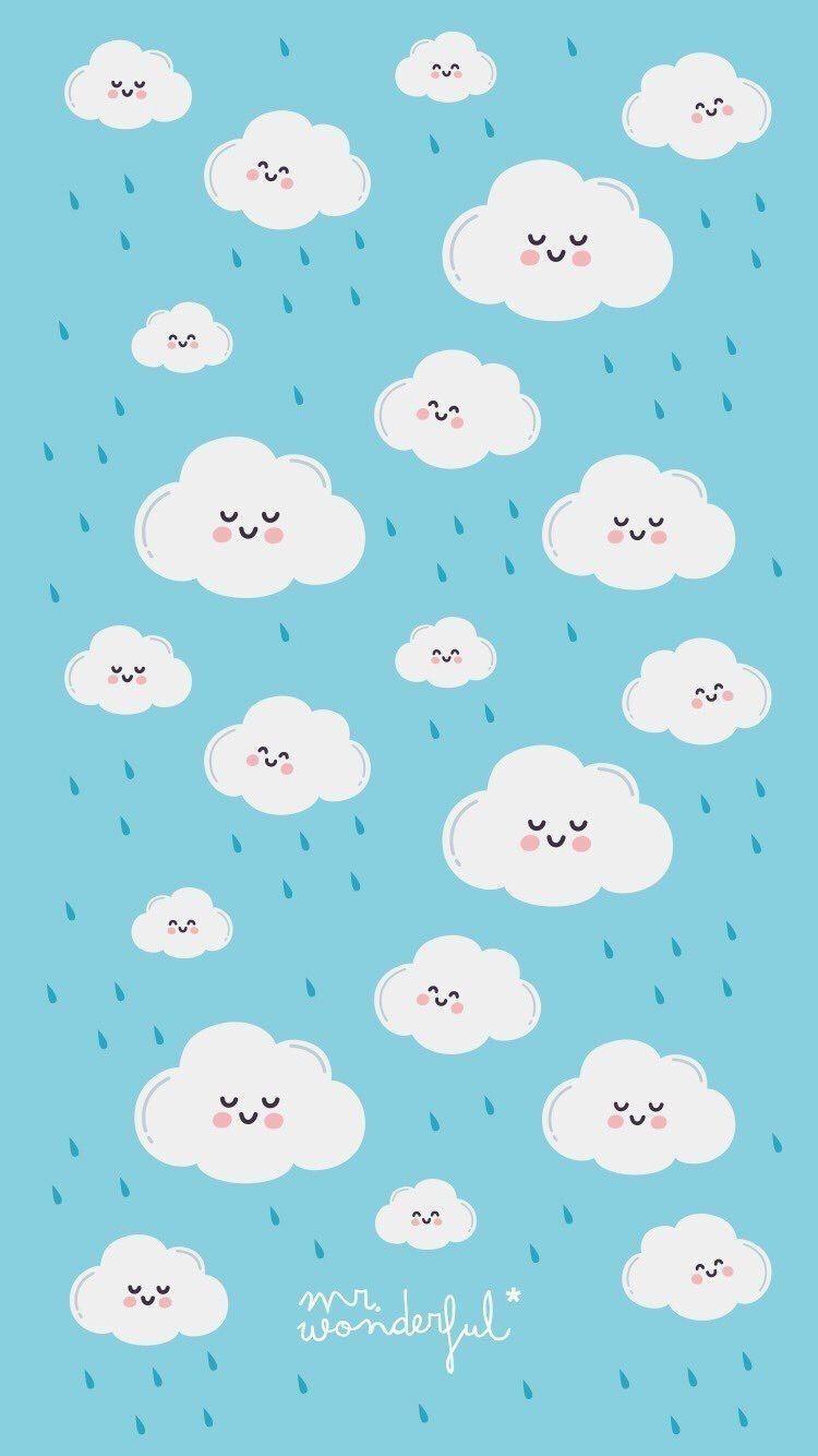 750x1334 Background. Clouds wallpaper iphone, Cute wallpaper, Kawaii wallpaper