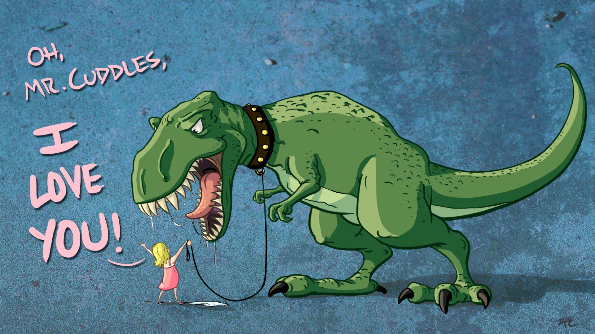 Hình nền khủng long vui nhộn 1920x1080
