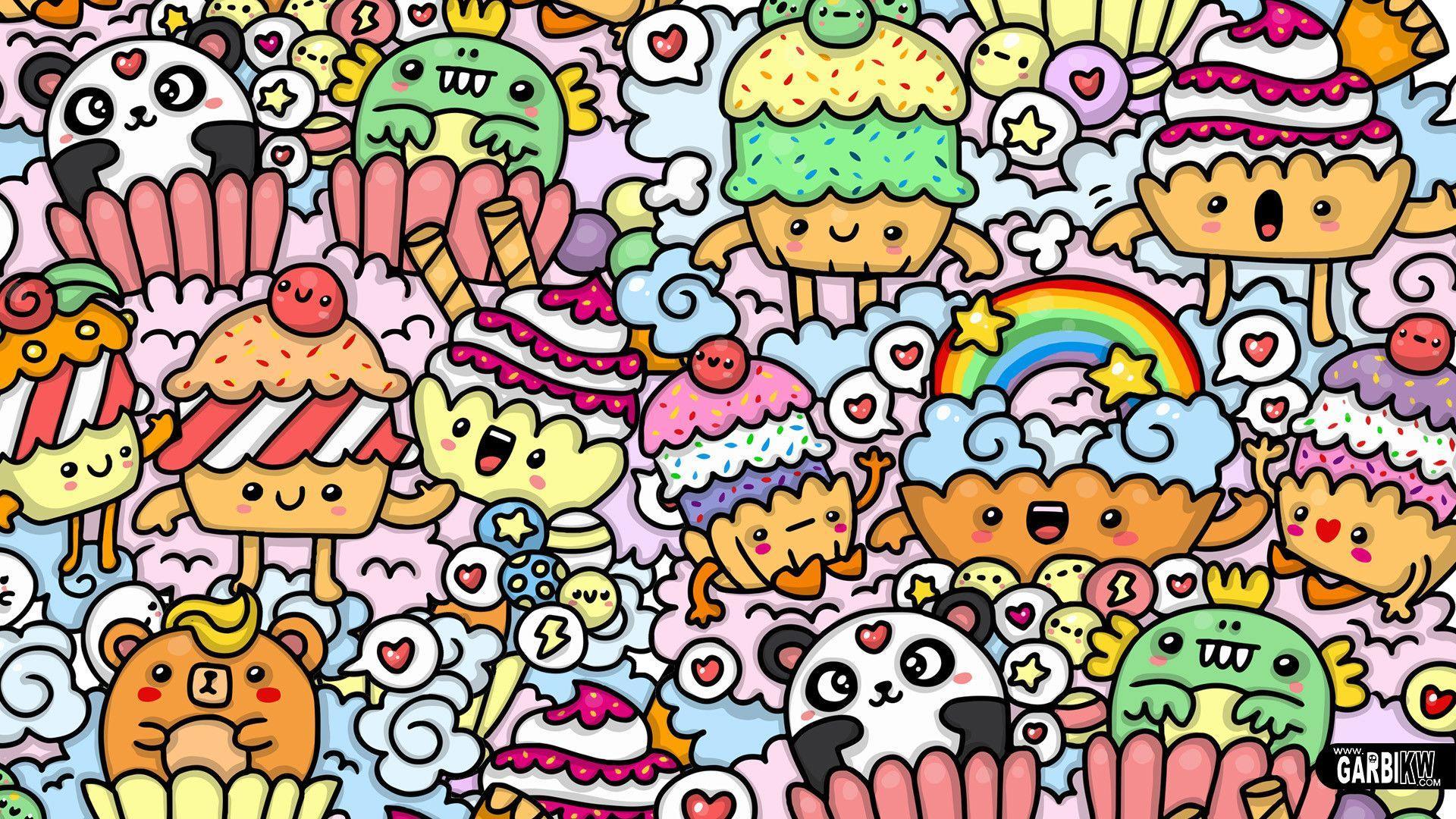 Doodle bunny cartoon doodle HD phone wallpaper  Peakpx